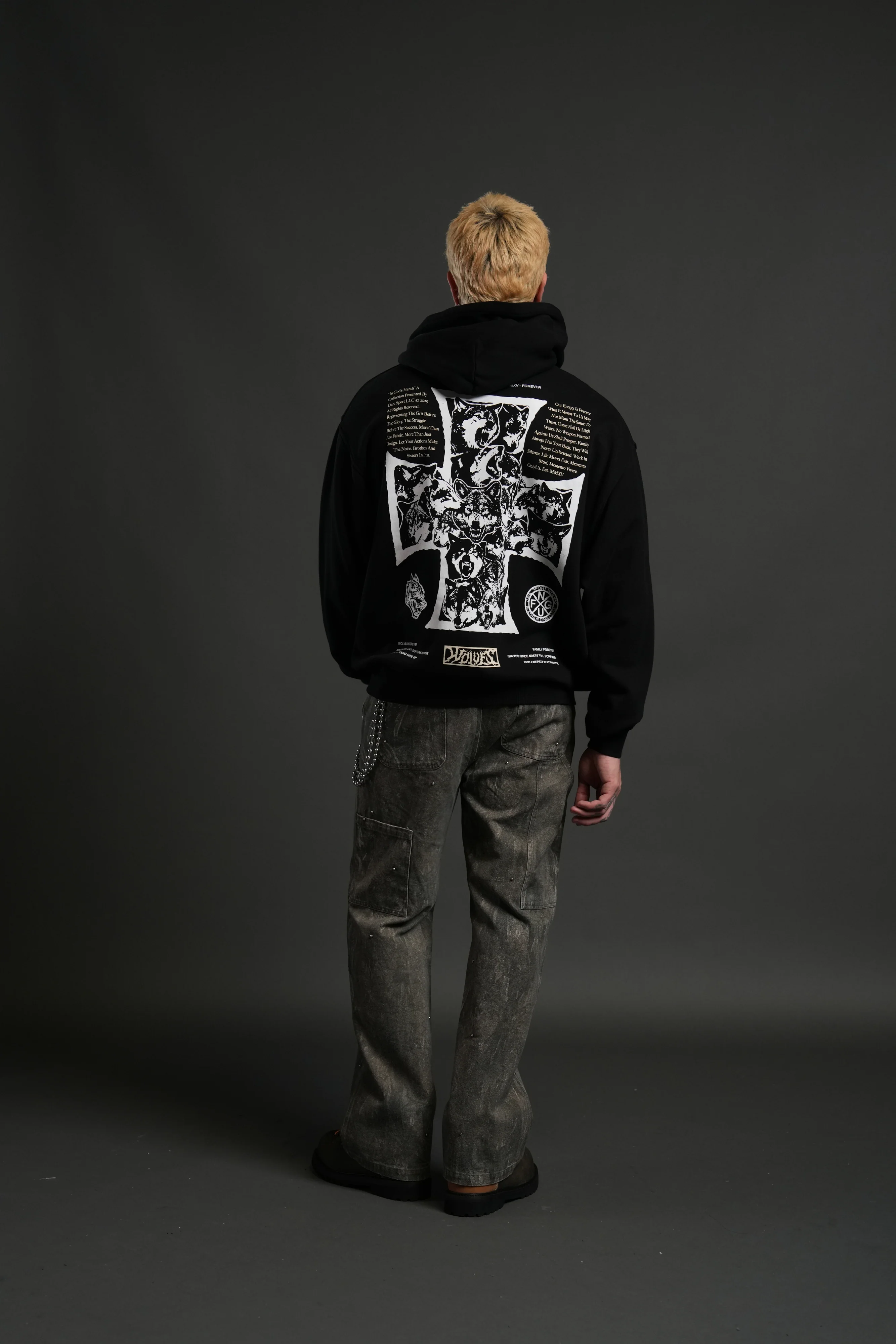 Iron Wolf Pack "Pierce" Hoodie in Black - Image 6