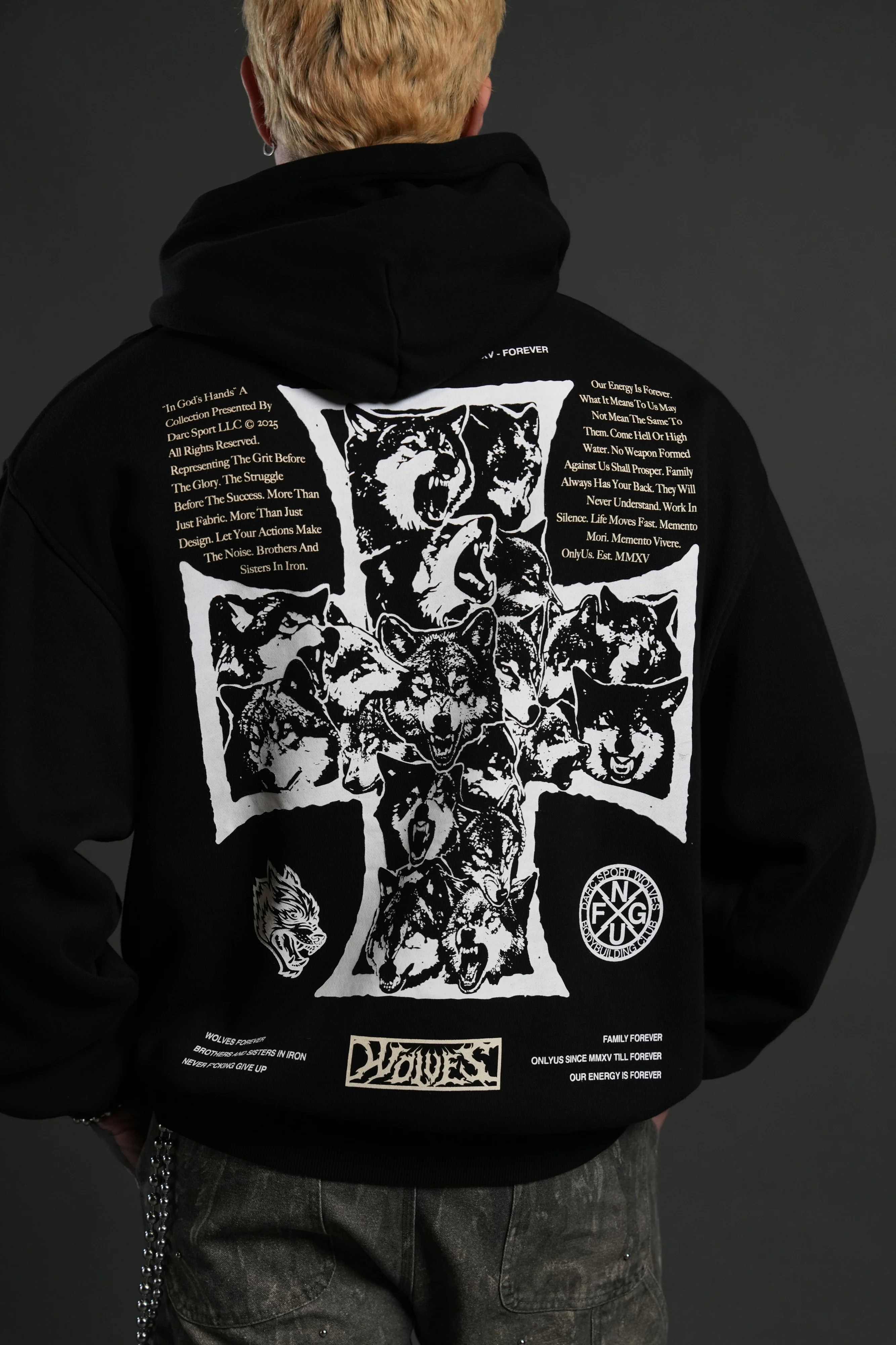 Iron Wolf Pack "Pierce" Hoodie in Black - Image 8