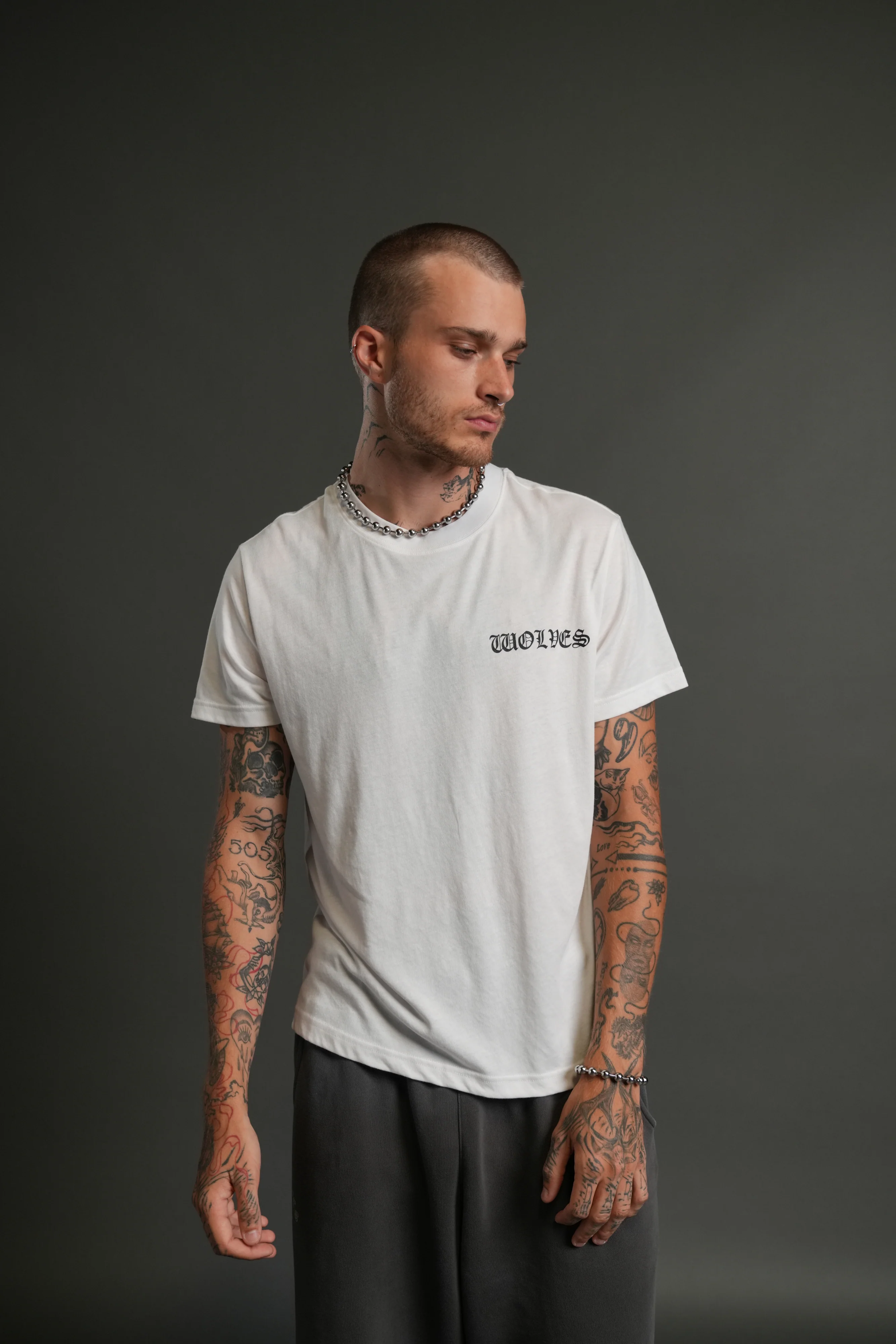 Iron Wolves Code "J. Dean" Premium Tee in White - Image 2