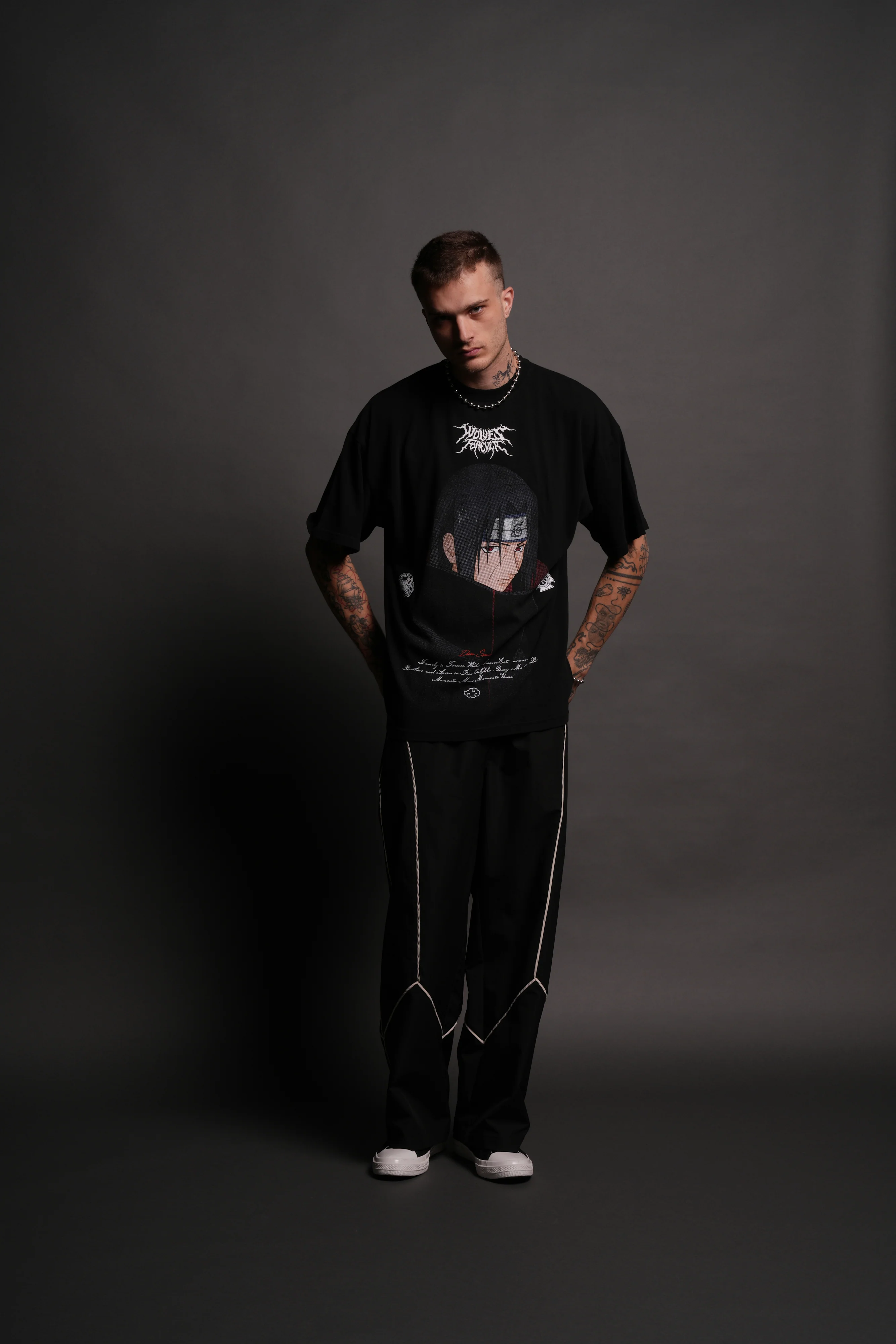 Itachi Forever "Premium" Oversized Tee in Black - Image 5