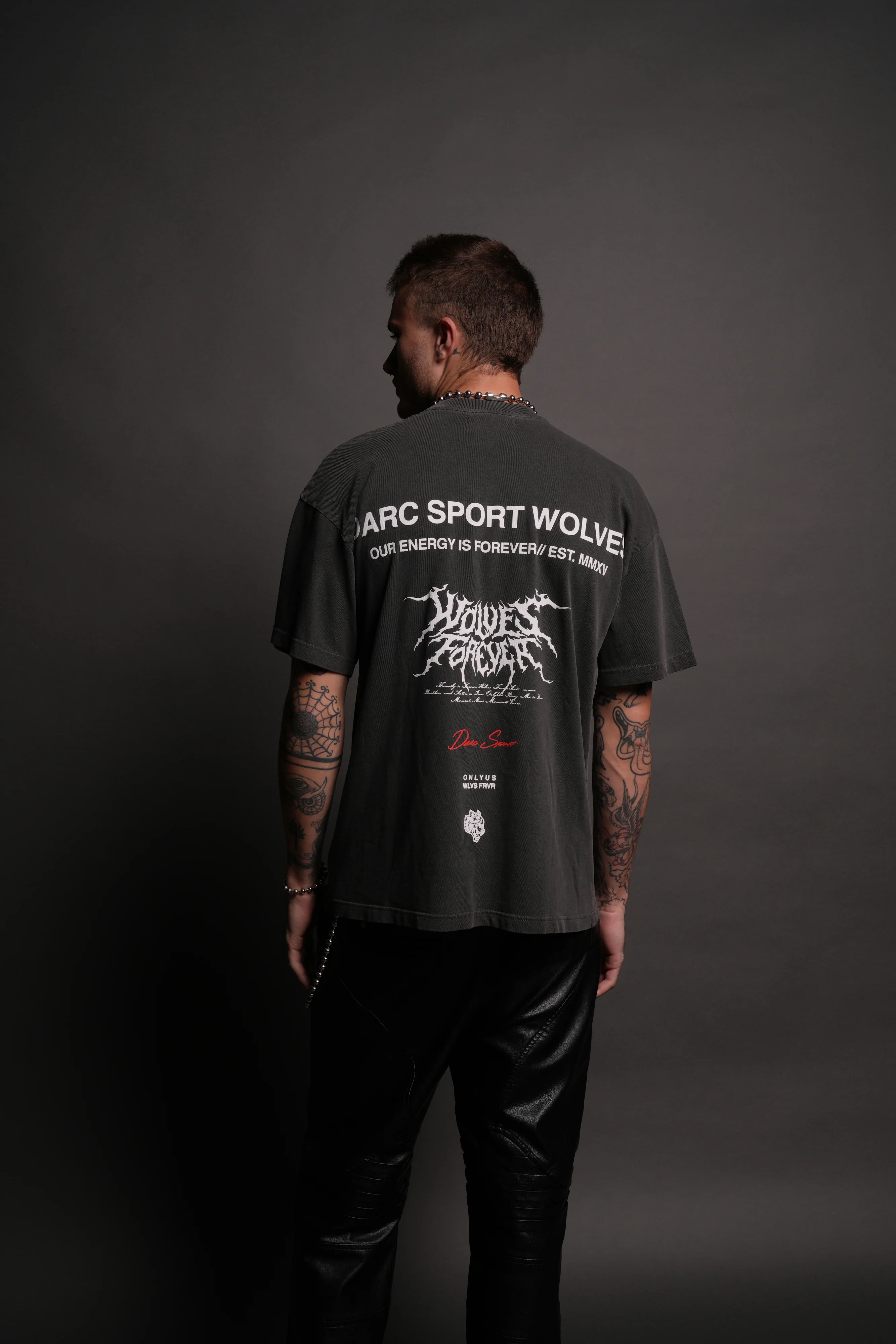 Itachi Forever "Premium" Oversized Tee in Wolf Gray - Image 2