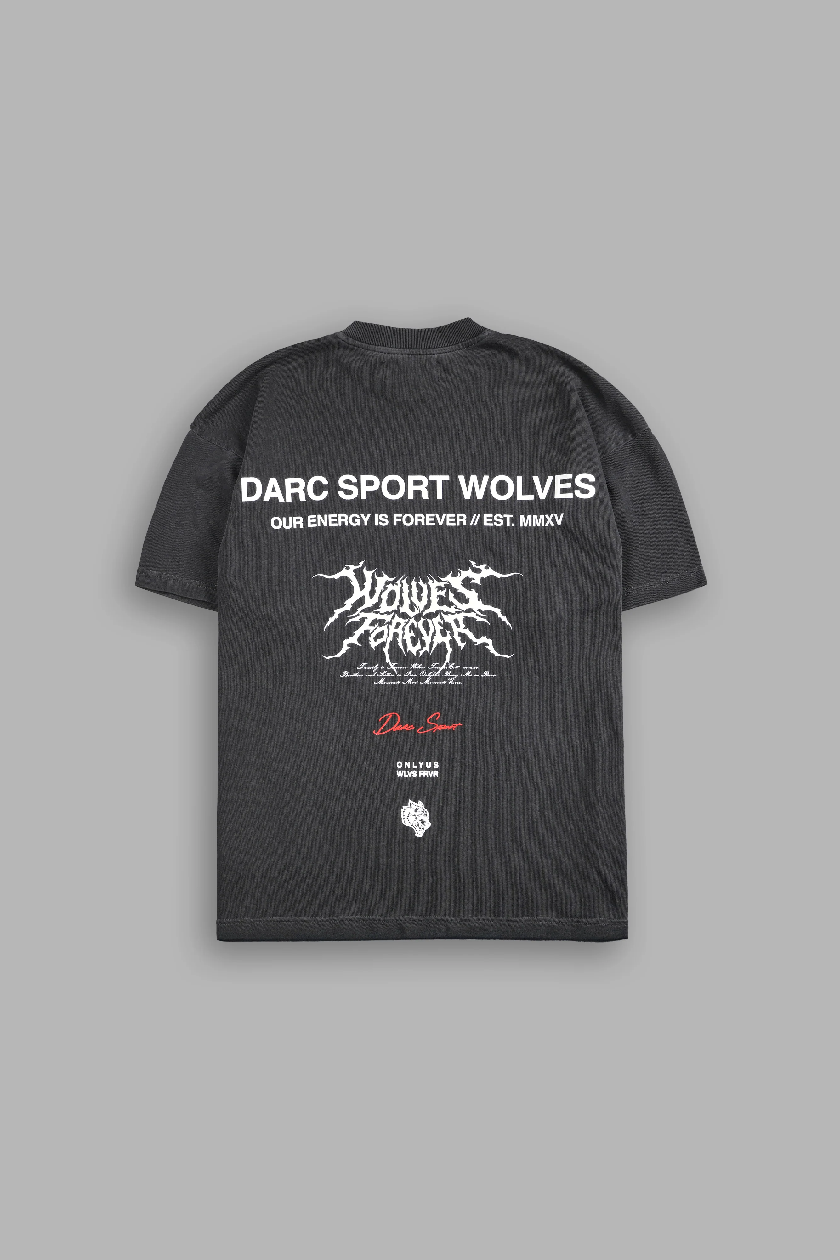 Itachi Forever "Premium" Oversized Tee in Wolf Gray - Image 3