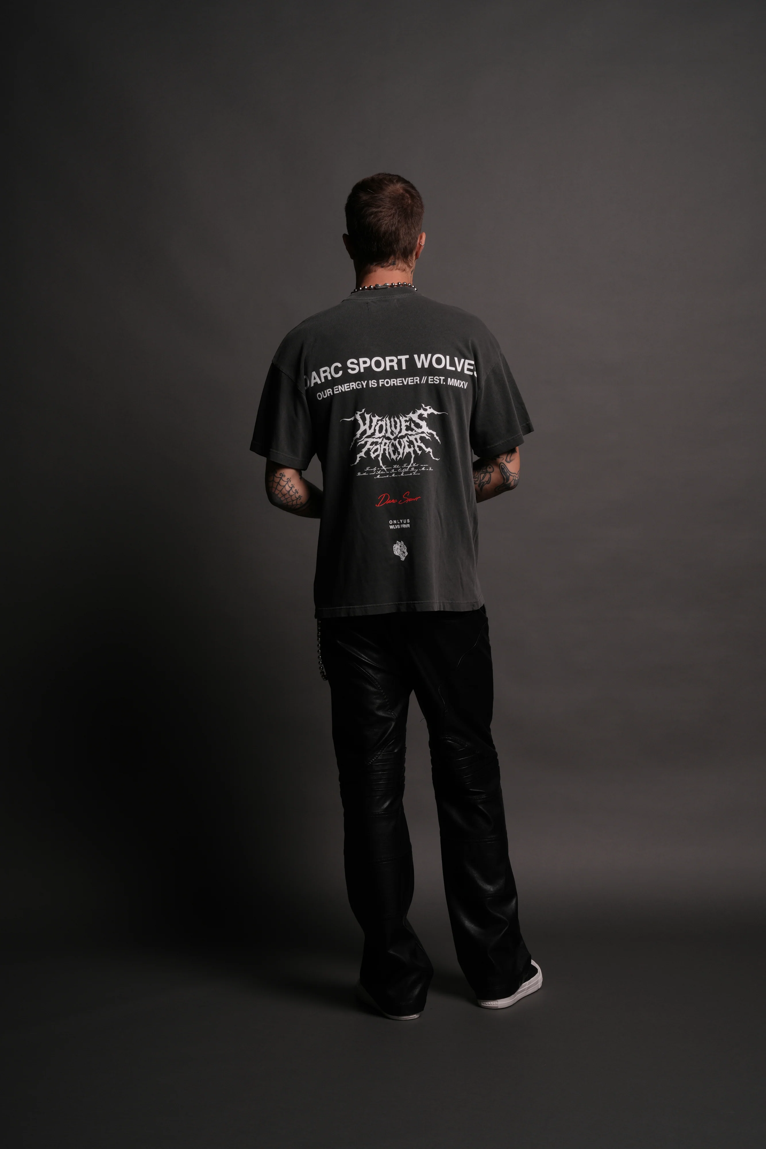 Itachi Forever "Premium" Oversized Tee in Wolf Gray - Image 6