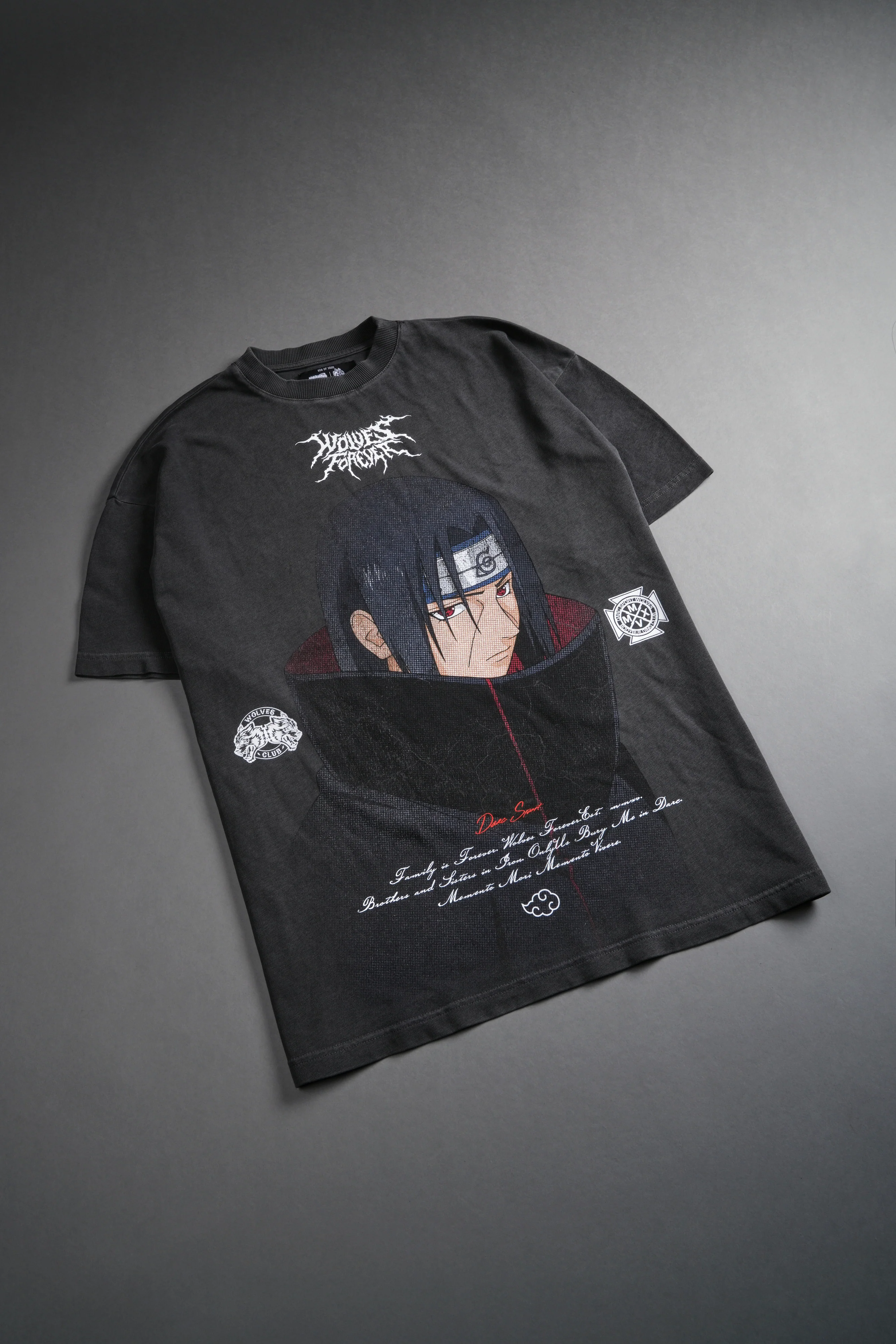 Itachi Forever "Premium" Oversized Tee in Wolf Gray - Image 9