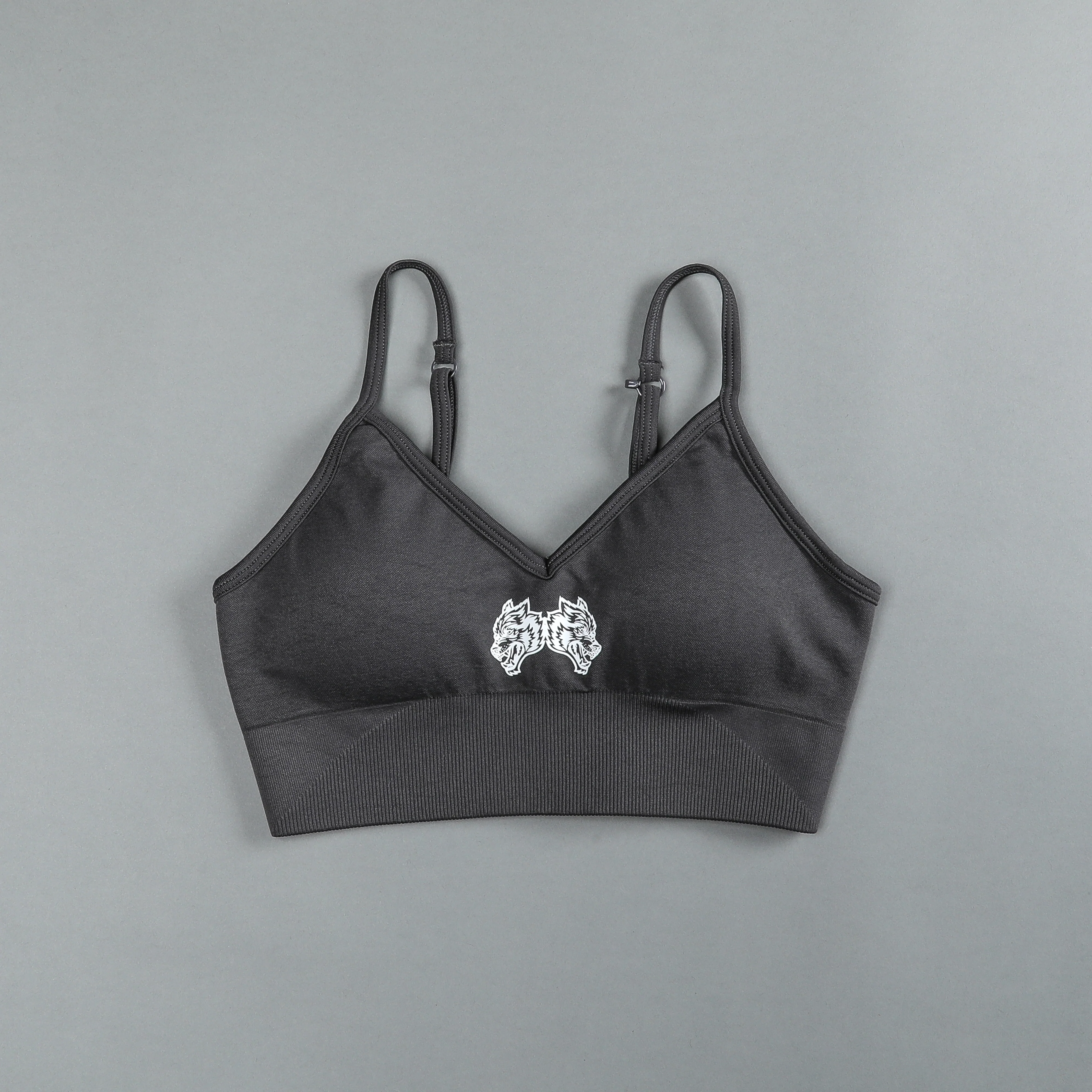 IYKYK Everson Seamless "Sports" Bra in Wolf Gray - Image 3