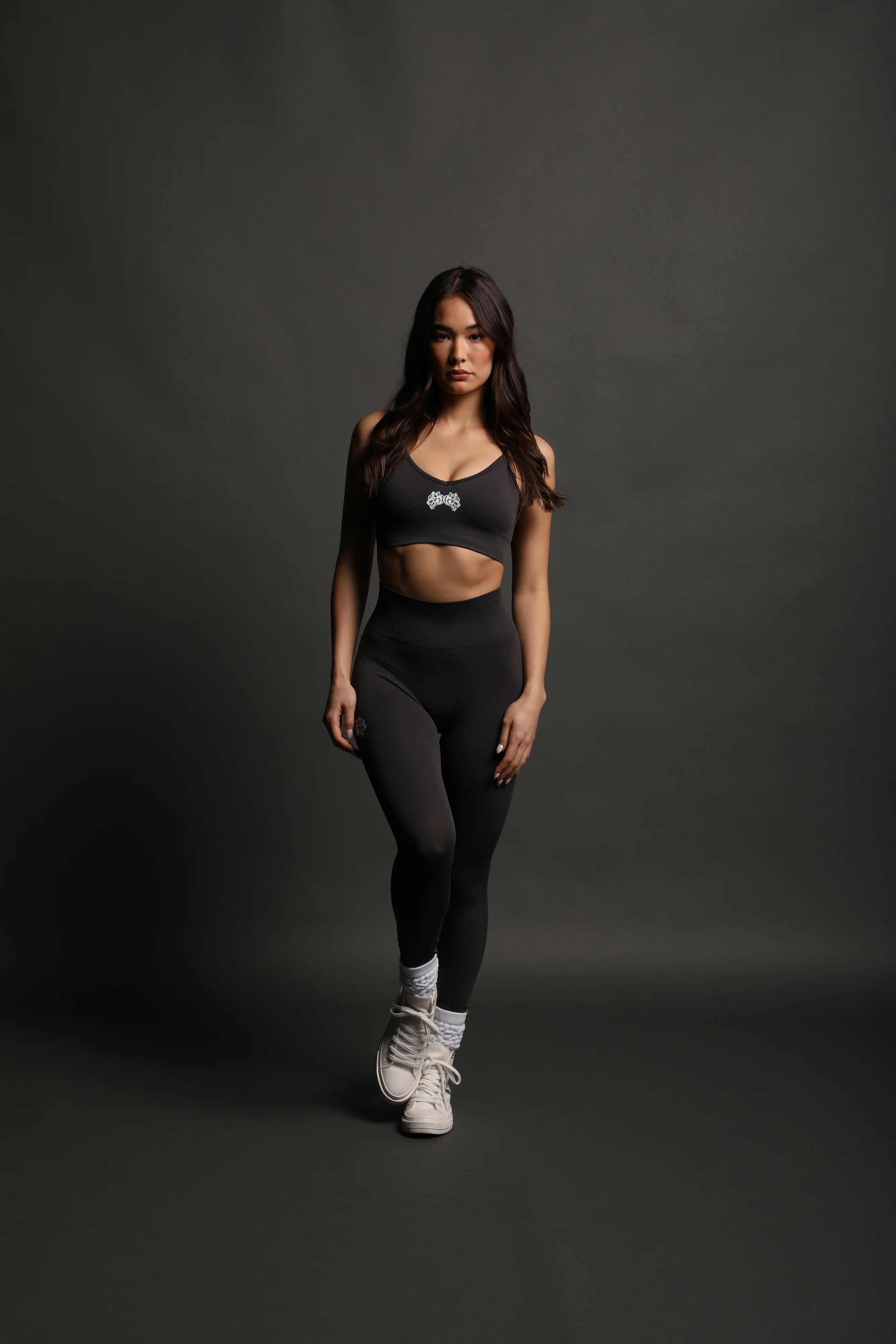 IYKYK Everson Seamless "Sports" Bra in Wolf Gray - Image 5