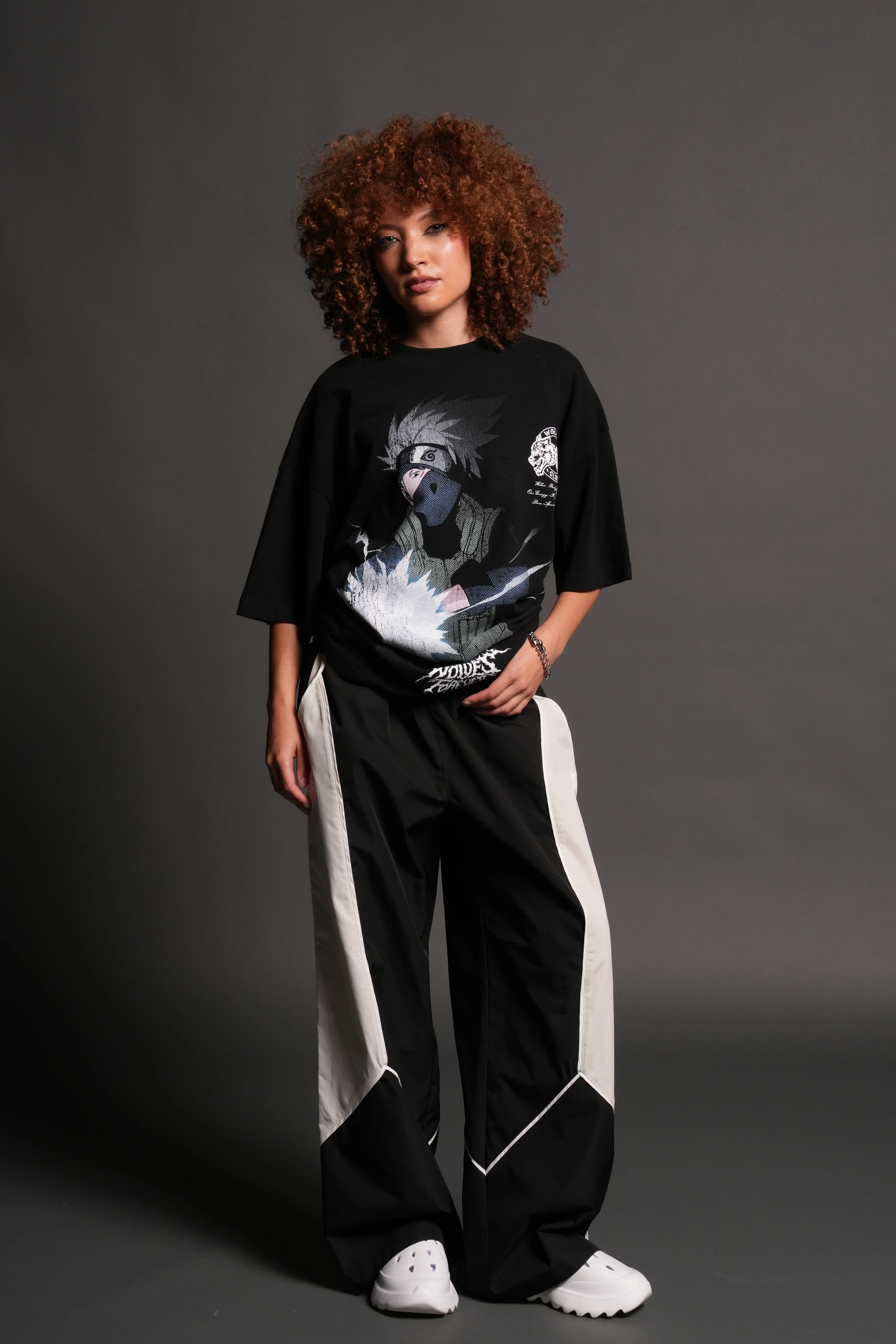 Kakashi Hatake "Side-By-Side" Series Premium Tee in Black - Image 11