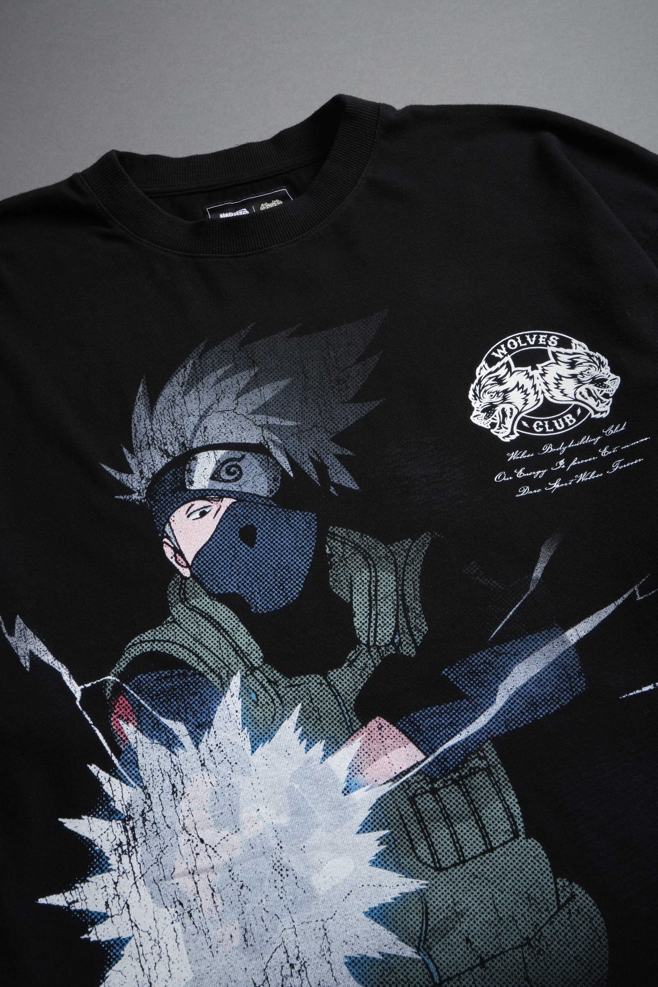 Kakashi Hatake "Side-By-Side" Series Premium Tee in Black - Image 19
