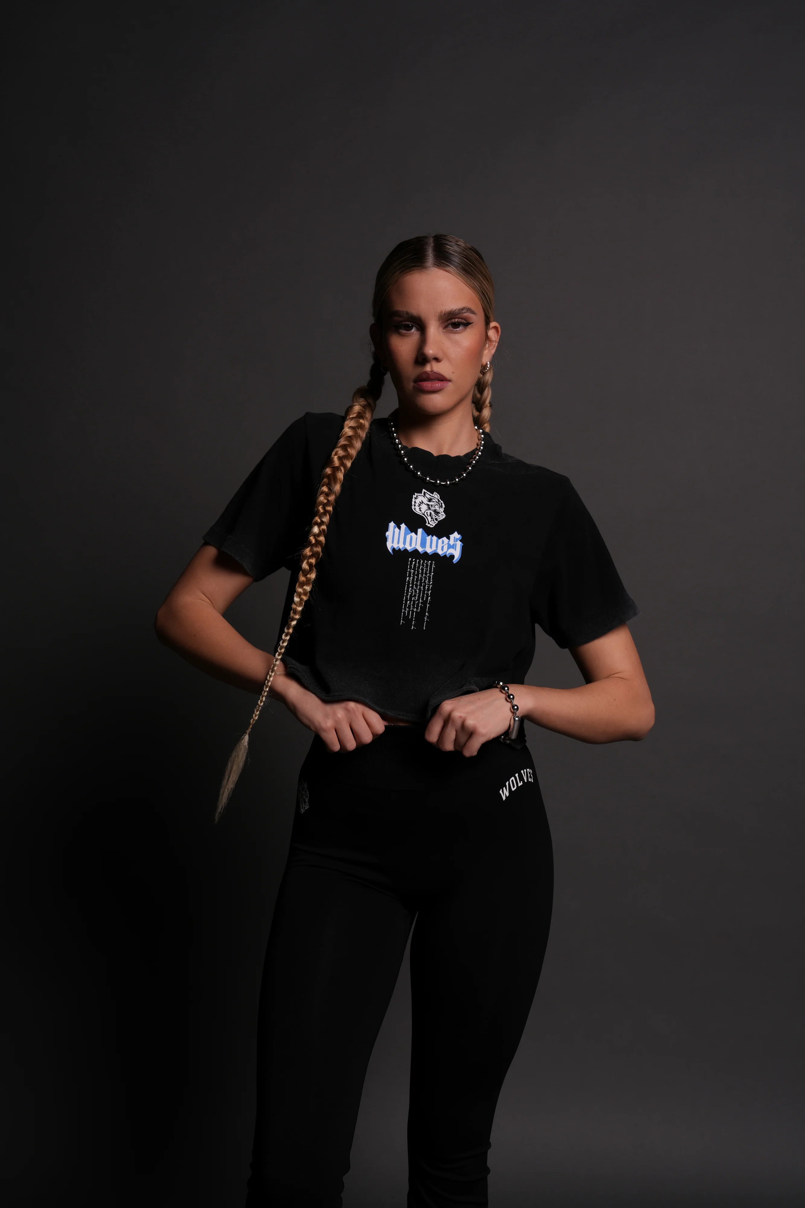 Kikoken Forever "Premium" (Cropped) Tee in Black - Image 4
