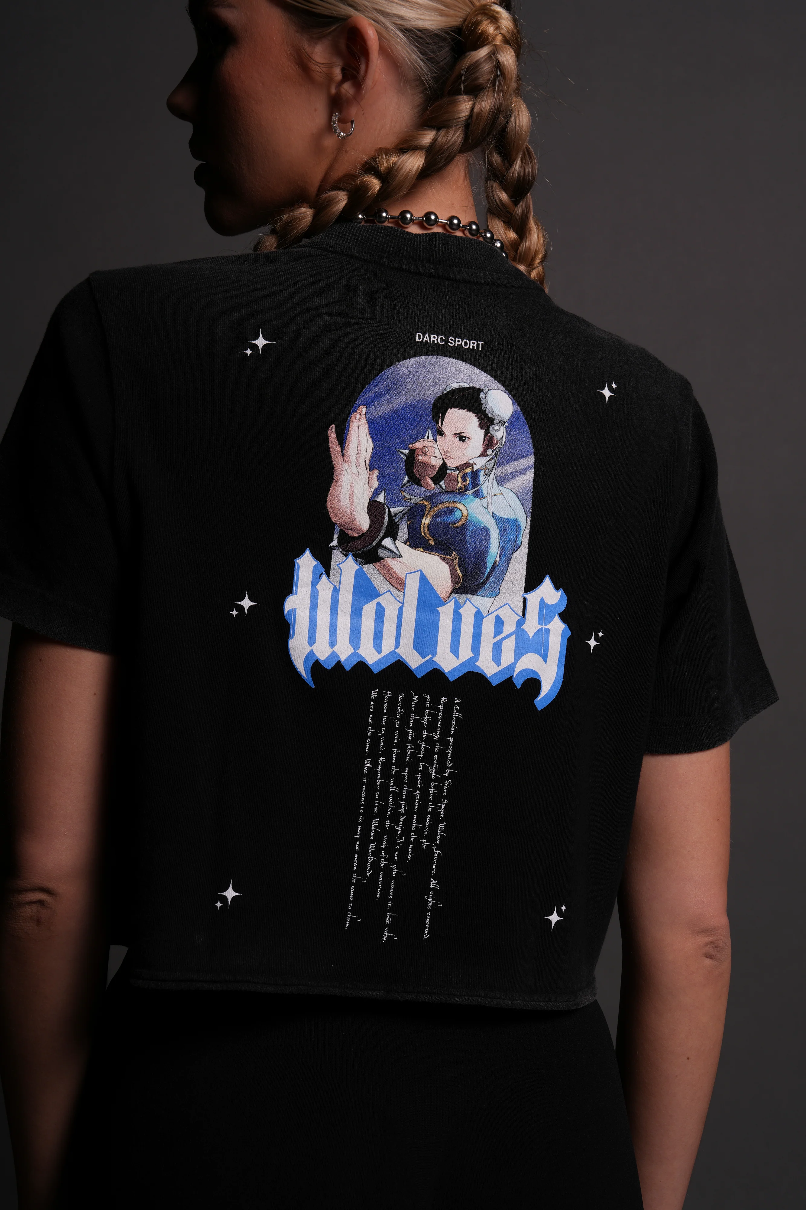 Kikoken Forever "Premium" (Cropped) Tee in Black - Image 5