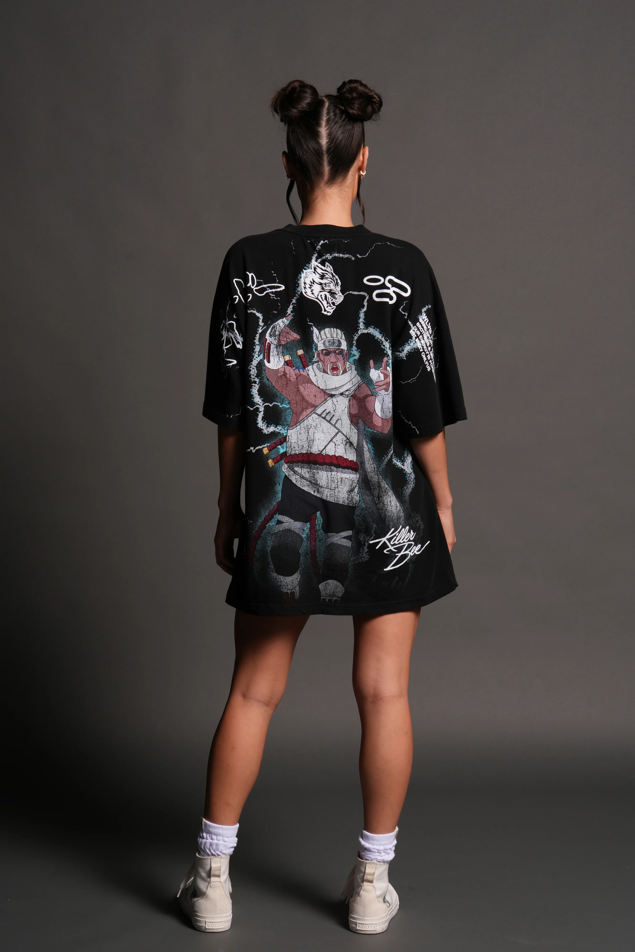 Killer Bee Premium Oversized Tee in Black - Image 12