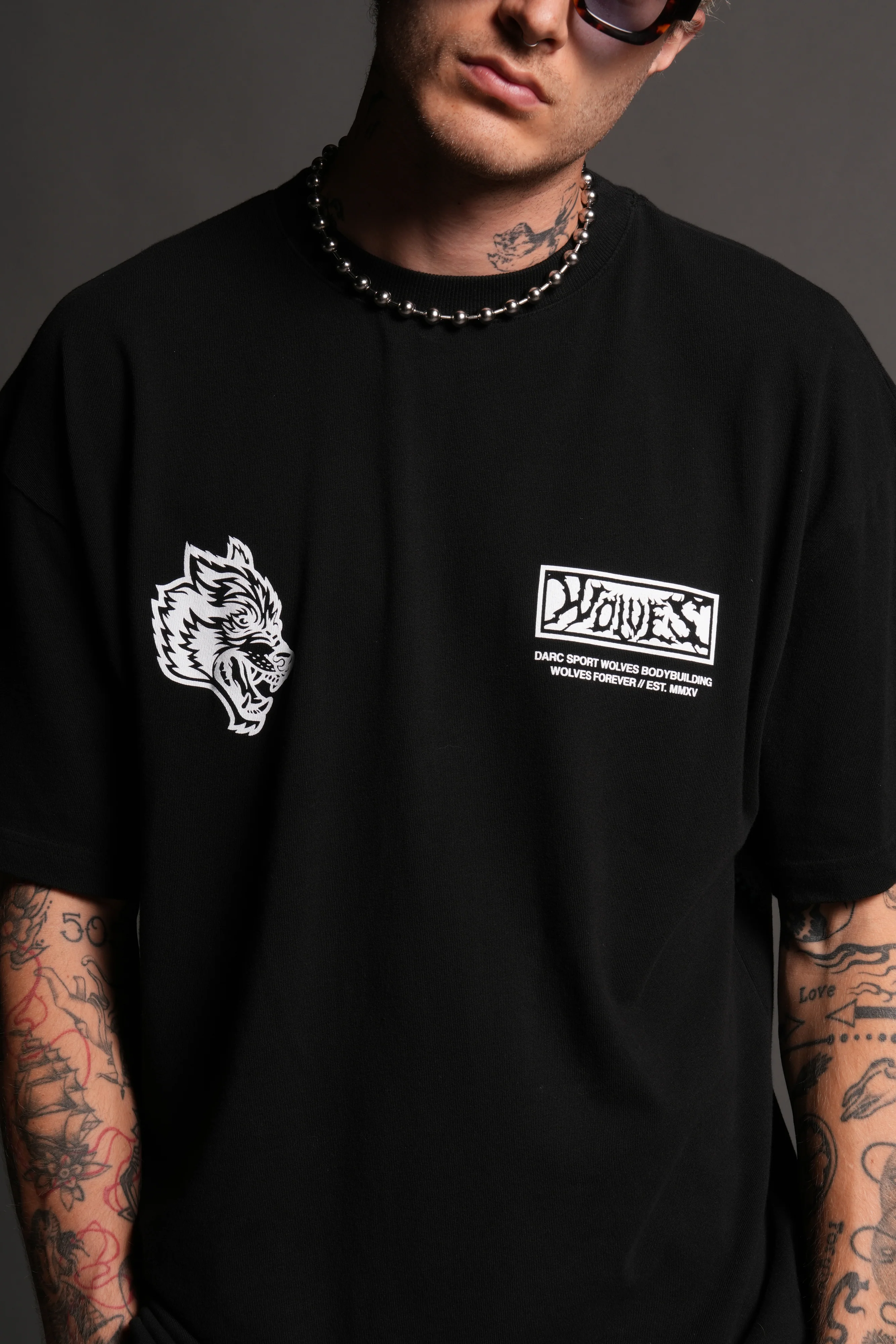 Killer Bee Premium Oversized Tee in Black - Image 7