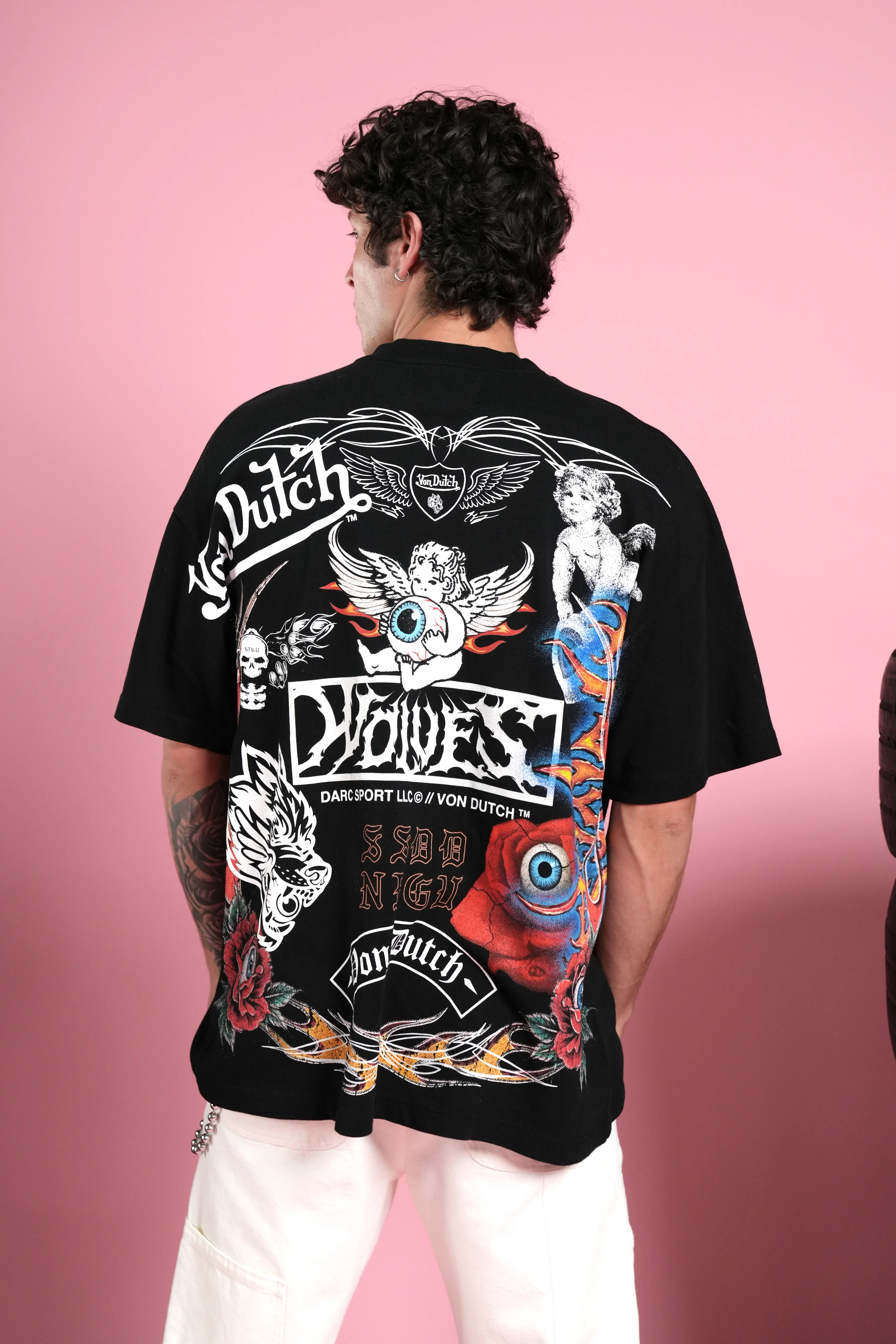 Kulture Klash Premium Oversized Tee in Black - Image 4