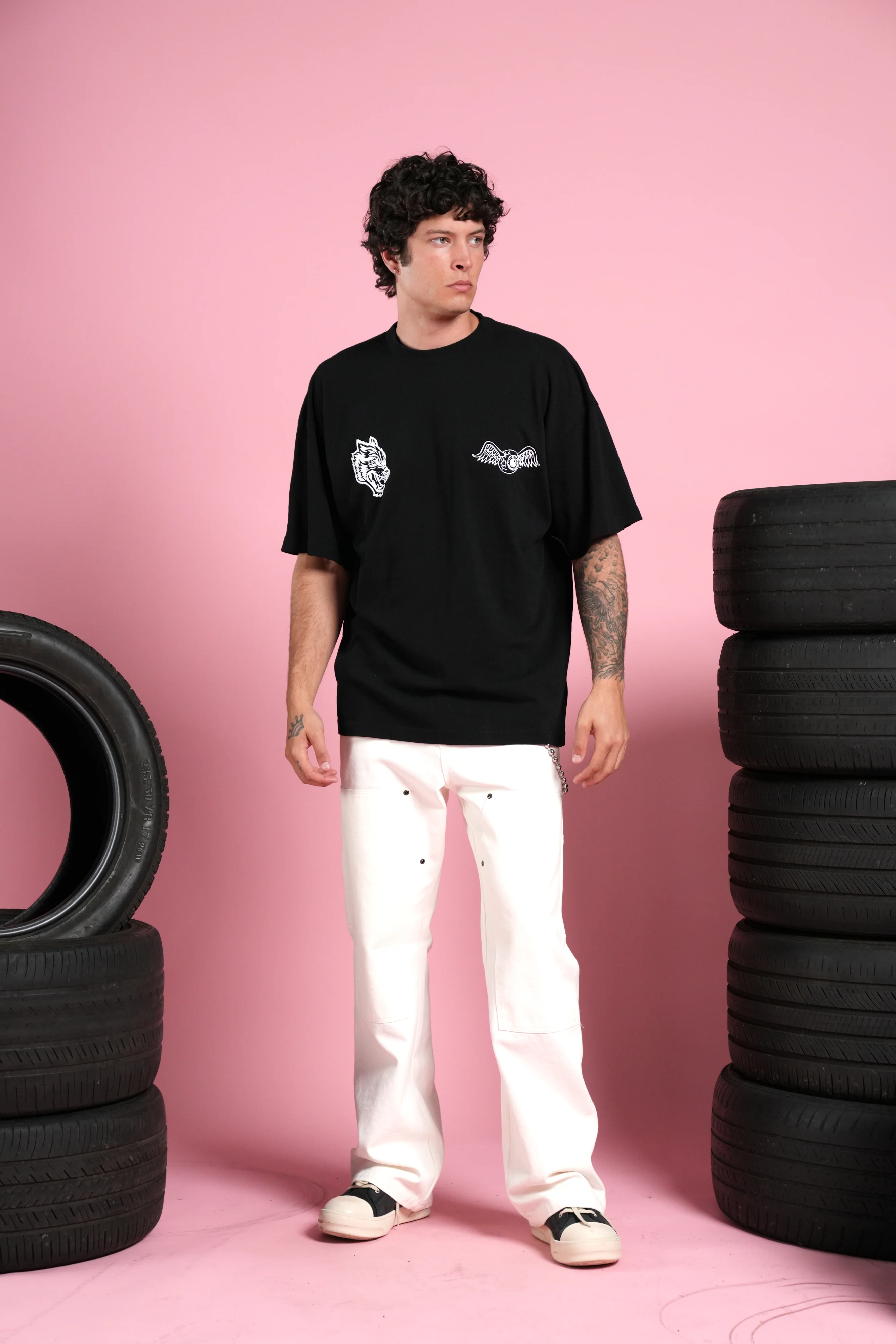 Kulture Klash Premium Oversized Tee in Black - Image 5