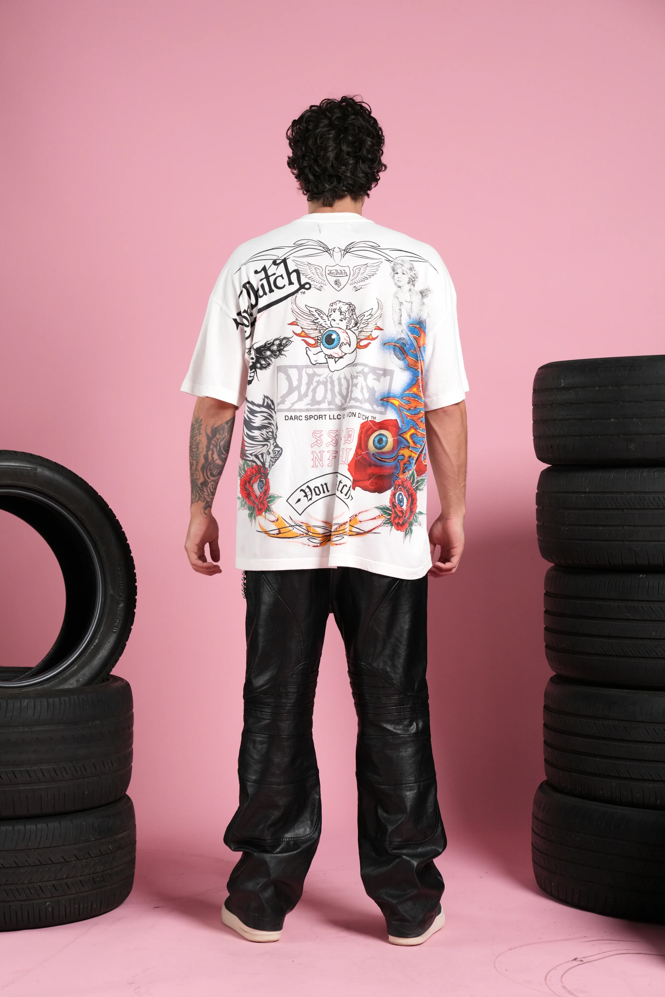 Kulture Klash Premium Oversized Tee in Cream - Image 6