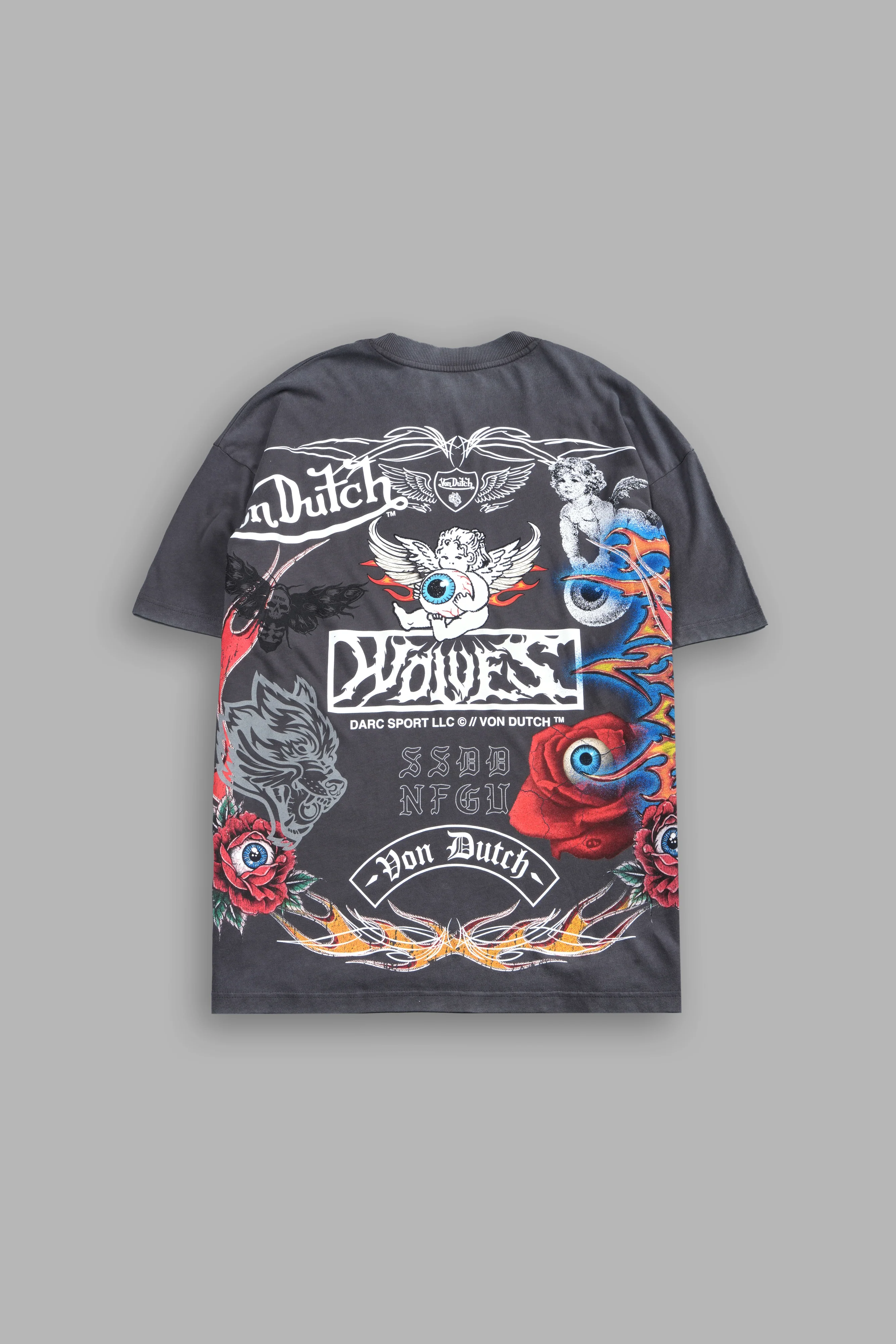 Kulture Klash V2 Premium Oversized Tee in Wolf Gray