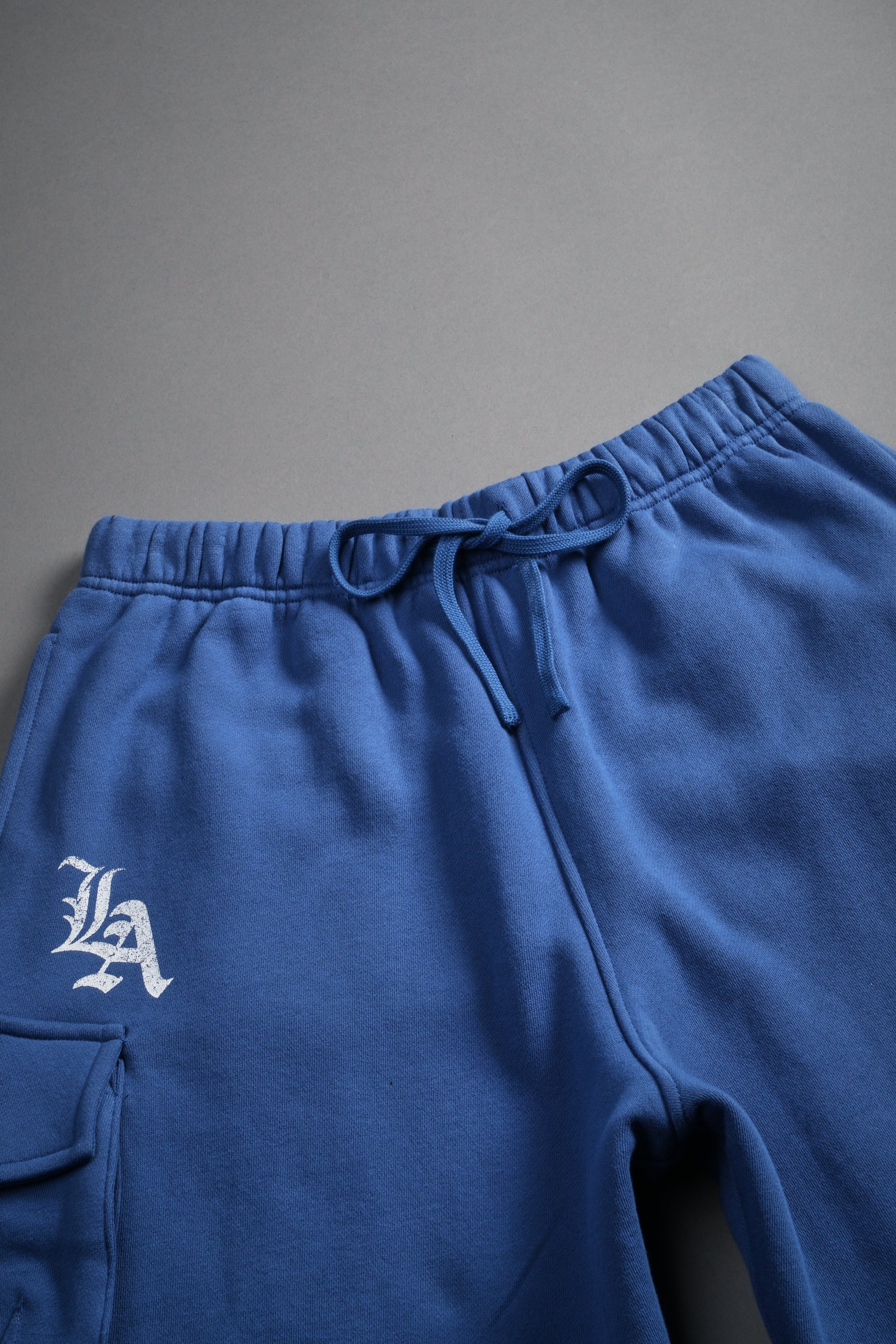 La Ca Frvr Cornell Cargo Sweat Shorts in La Blue - Image 10