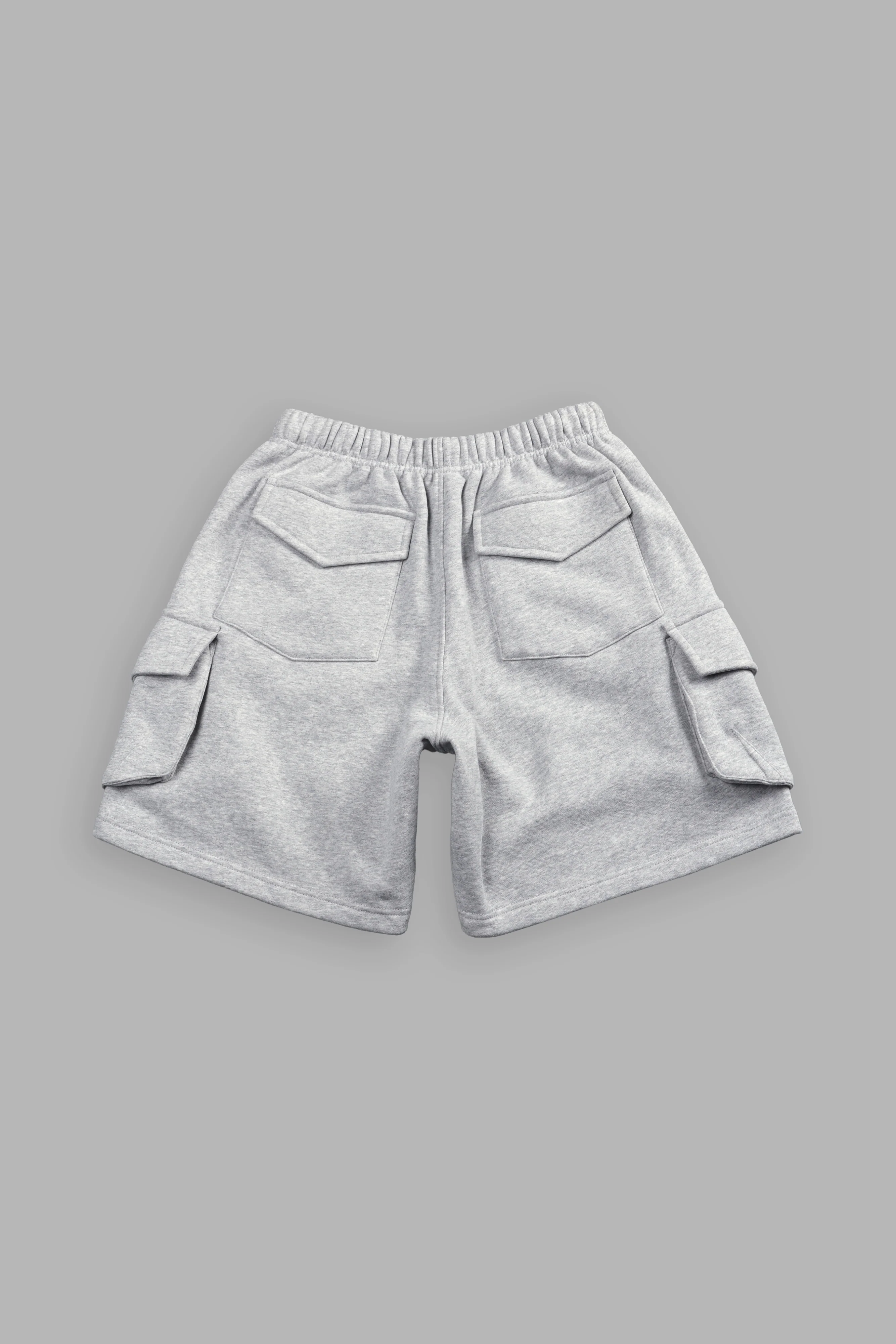 La Ca Frvr Cornell Cargo Sweat Shorts in Light Athletic Gray - Image 3