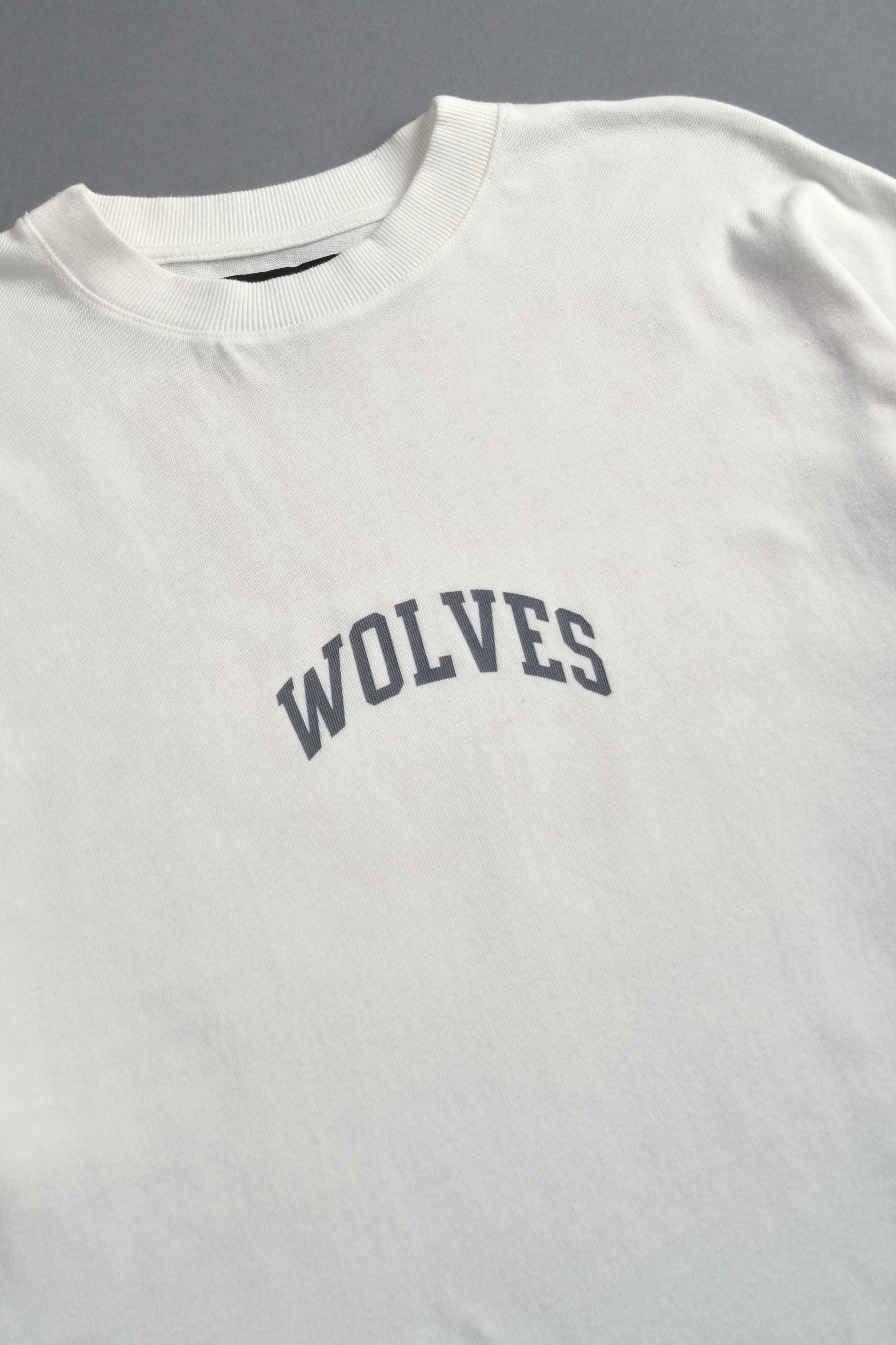 La Ca Frvr Premium Oversized Tee in Cream - Image 7