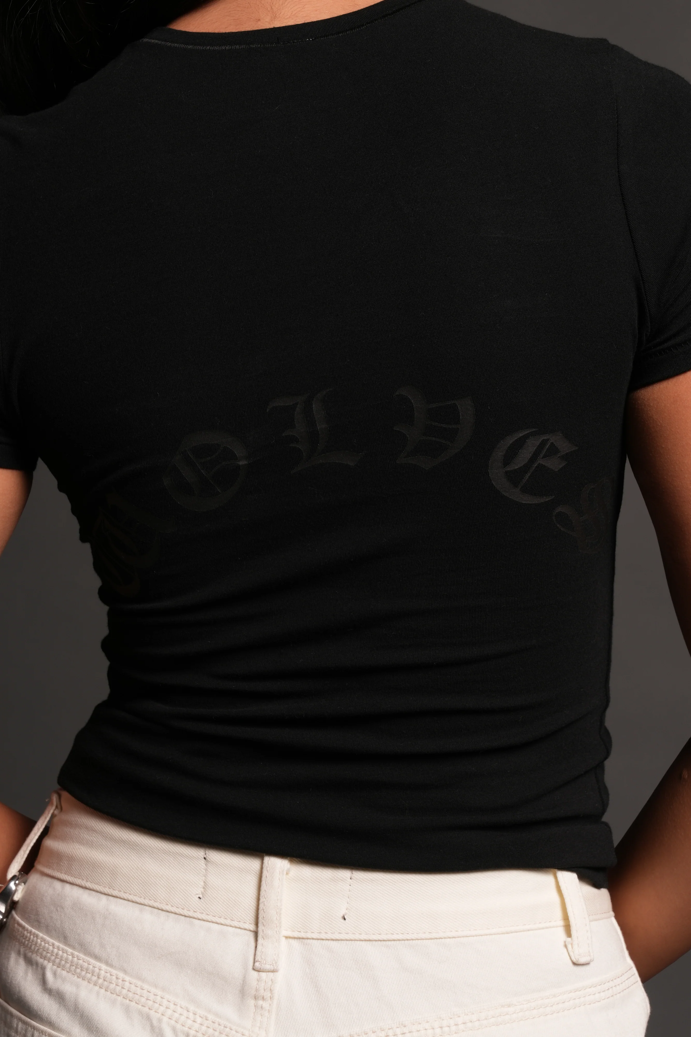 La Cherub Eden Ss Tee in Black - Image 6