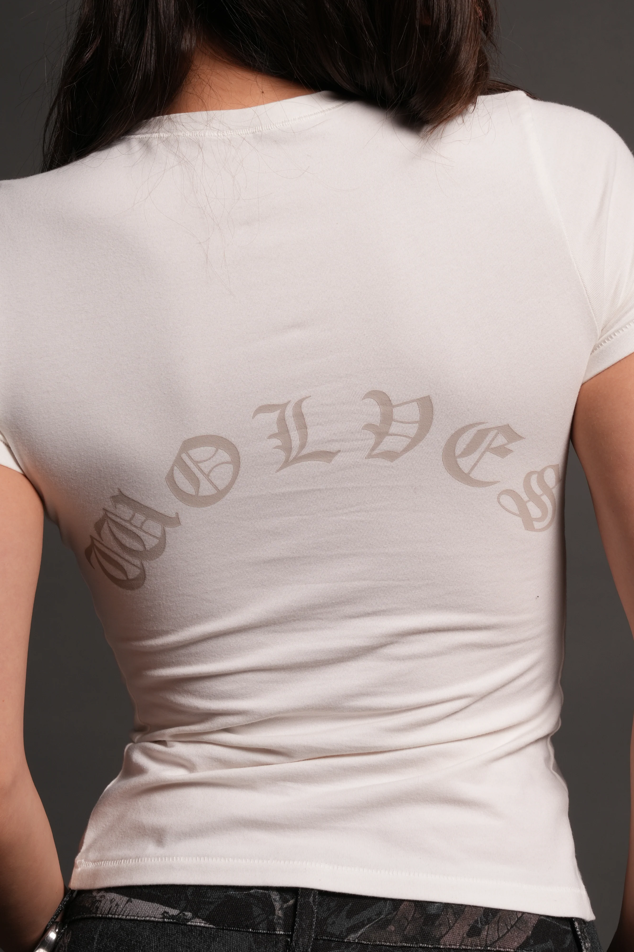 La Cherub Eden Ss Tee in Cream - Image 5