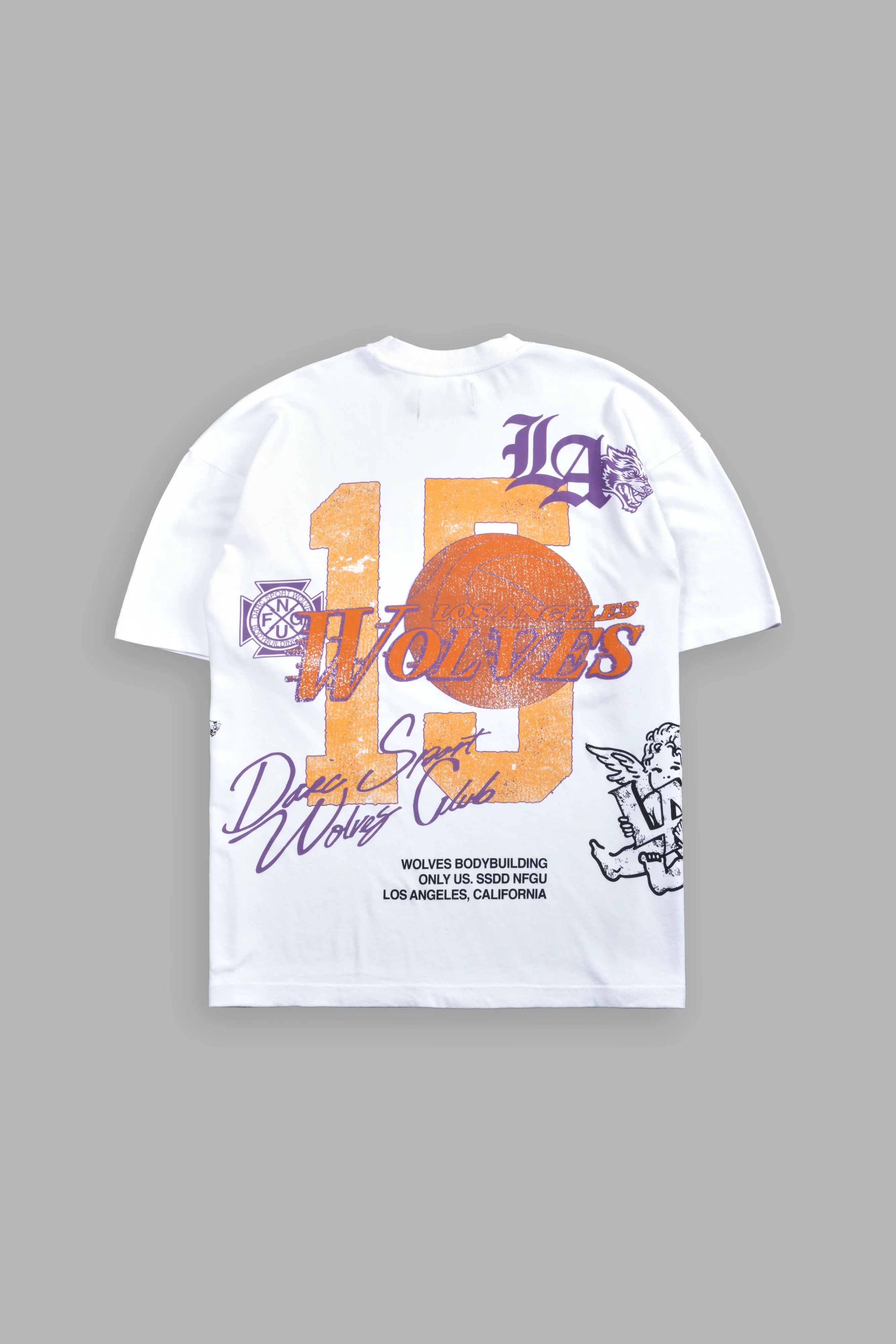LA Has Your Back Premium Oversized Tee in White