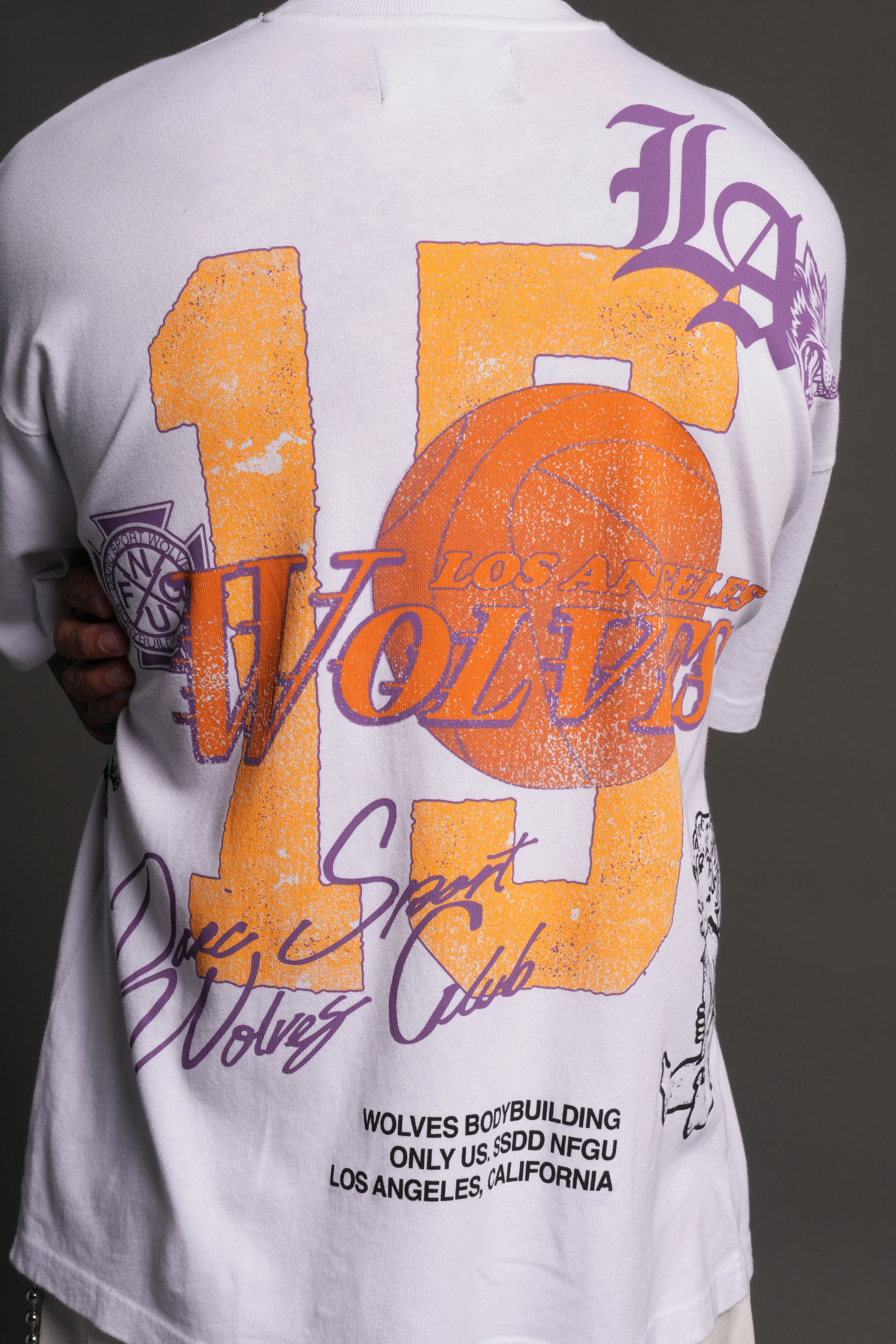 LA Has Your Back Premium Oversized Tee in White - Image 10