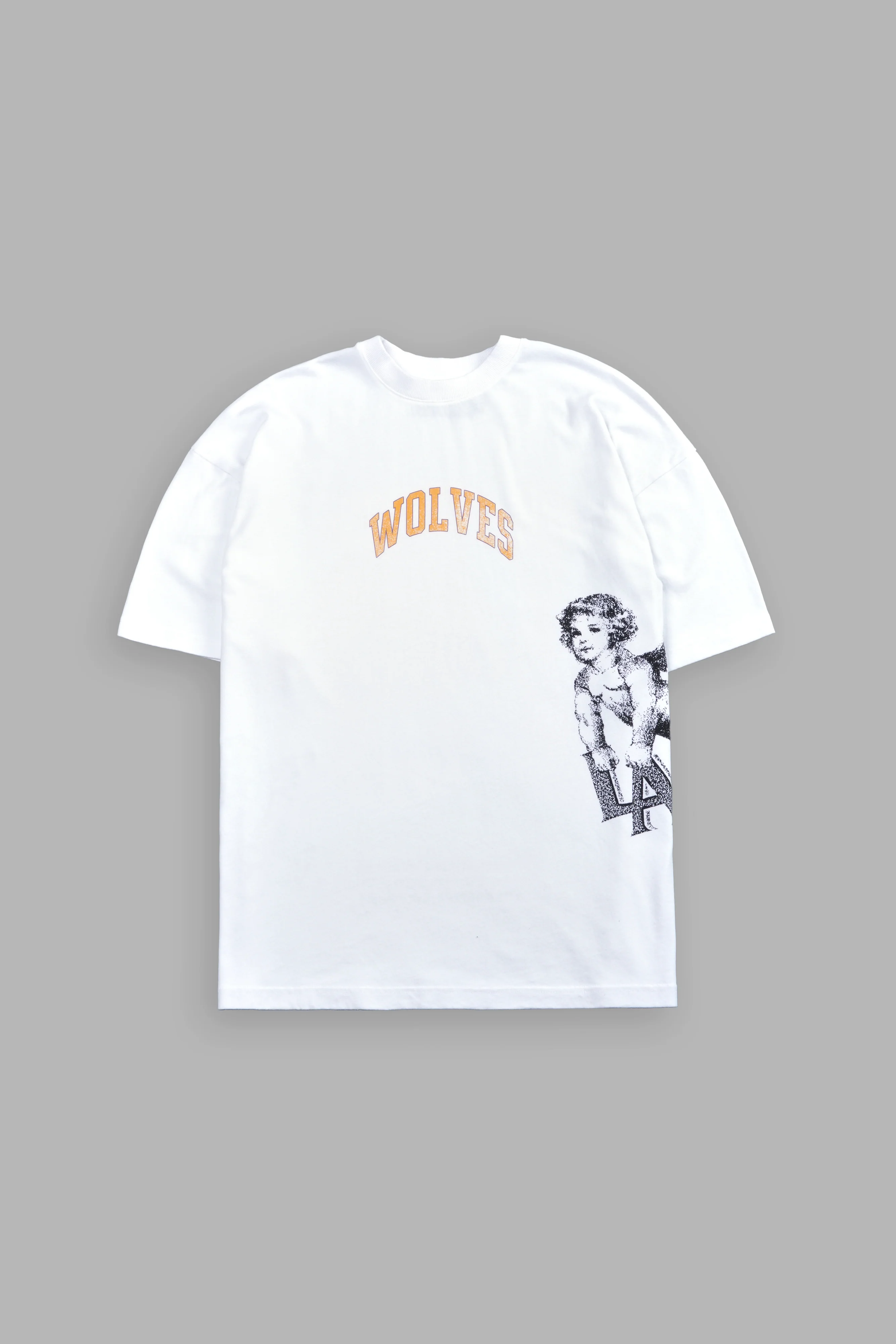 LA Has Your Back Premium Oversized Tee in White - Image 3