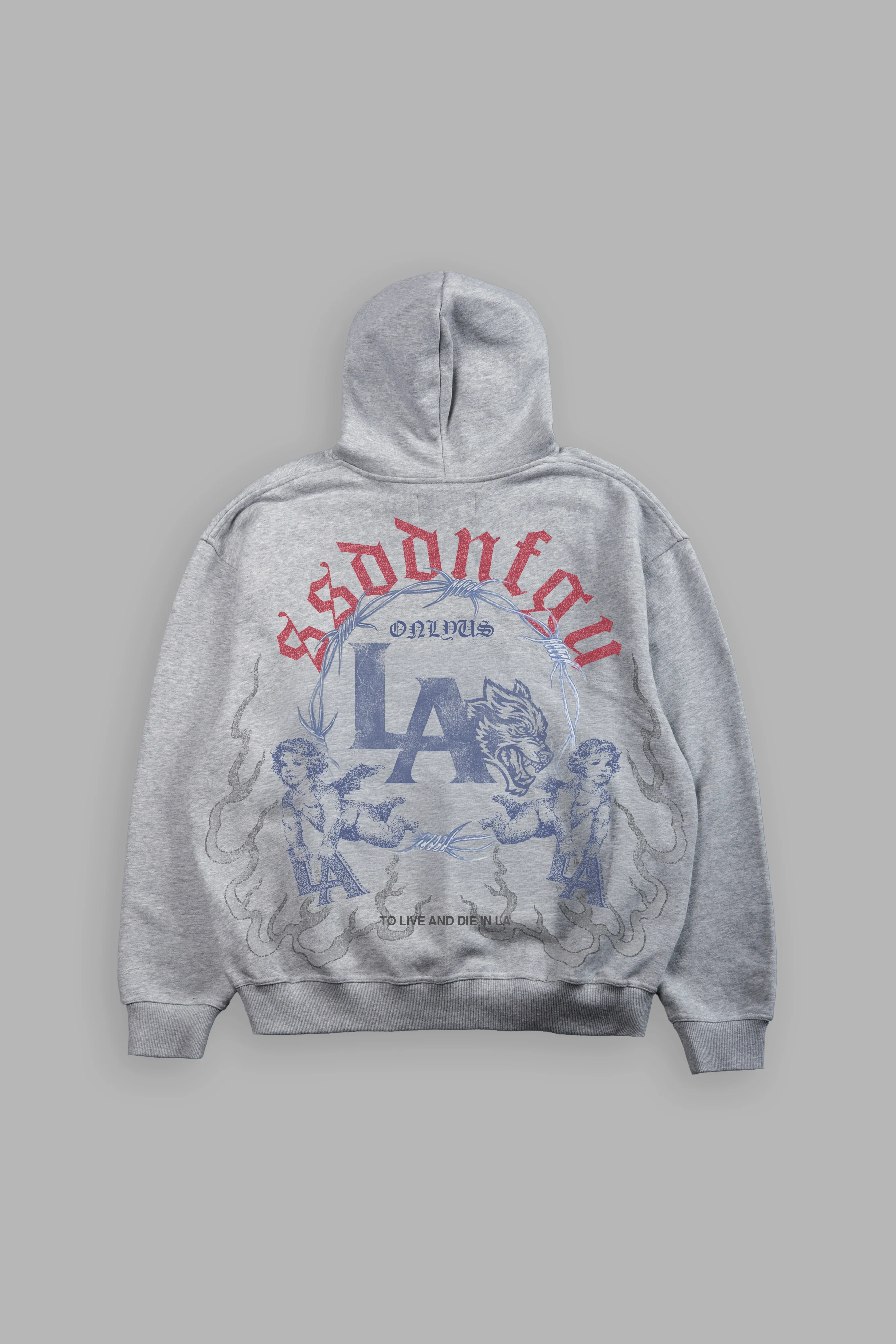 La Heritage Pierce Hoodie Light Athletic Gray