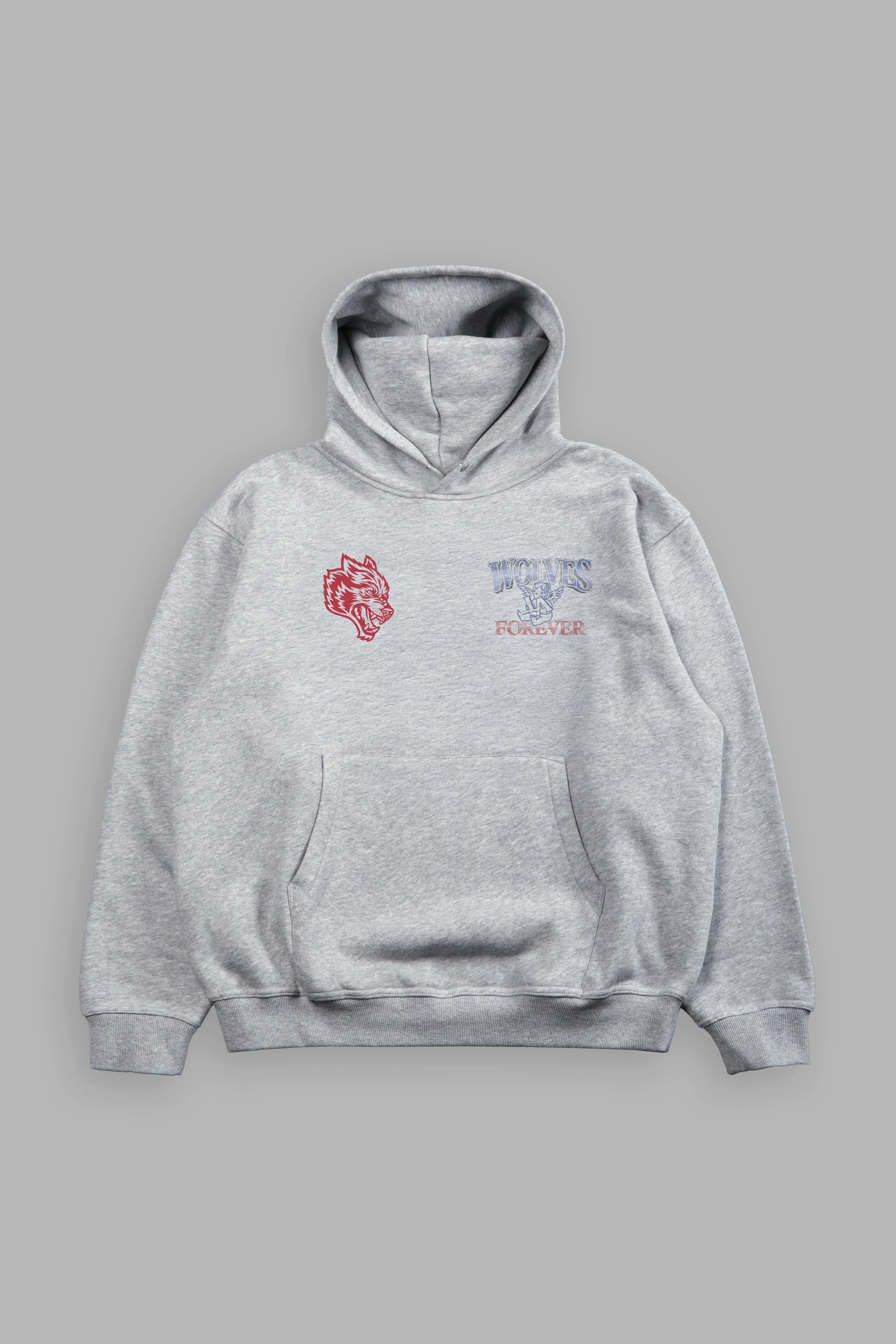 La Heritage Pierce Hoodie Light Athletic Gray - Image 2