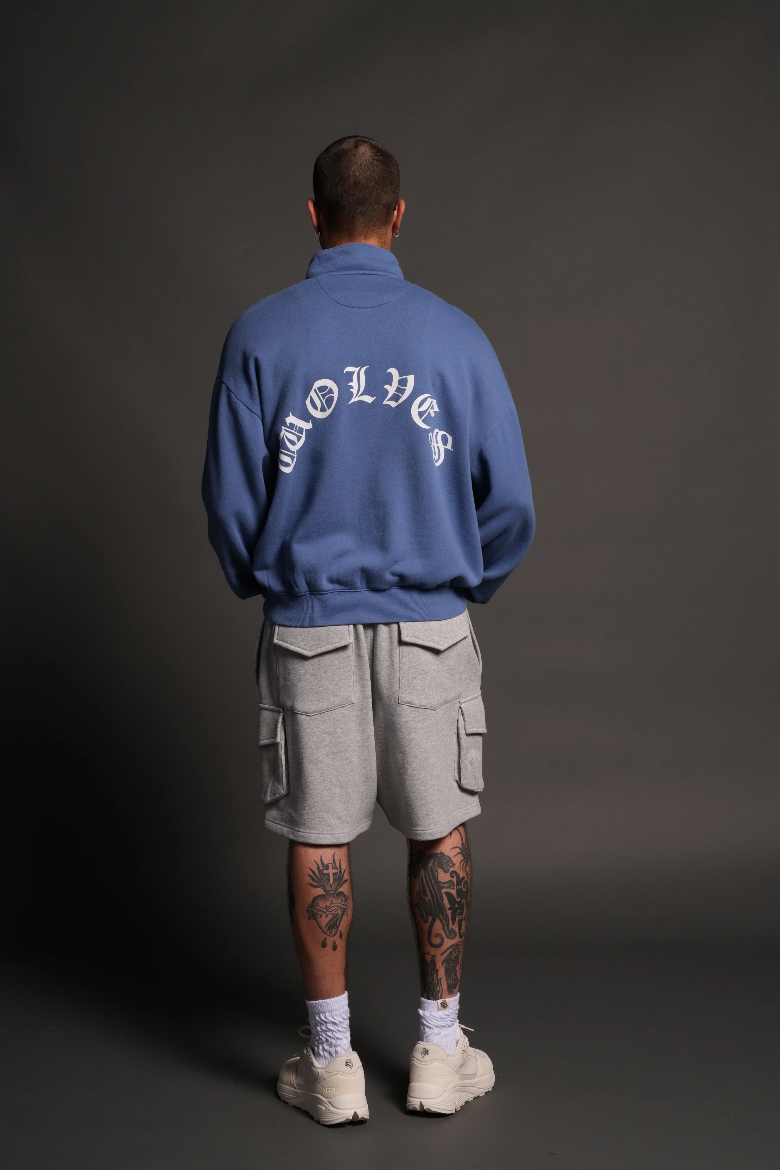 La Wolves V2 Duke 1/4 Zip Mock Neck in La Blue - Image 6