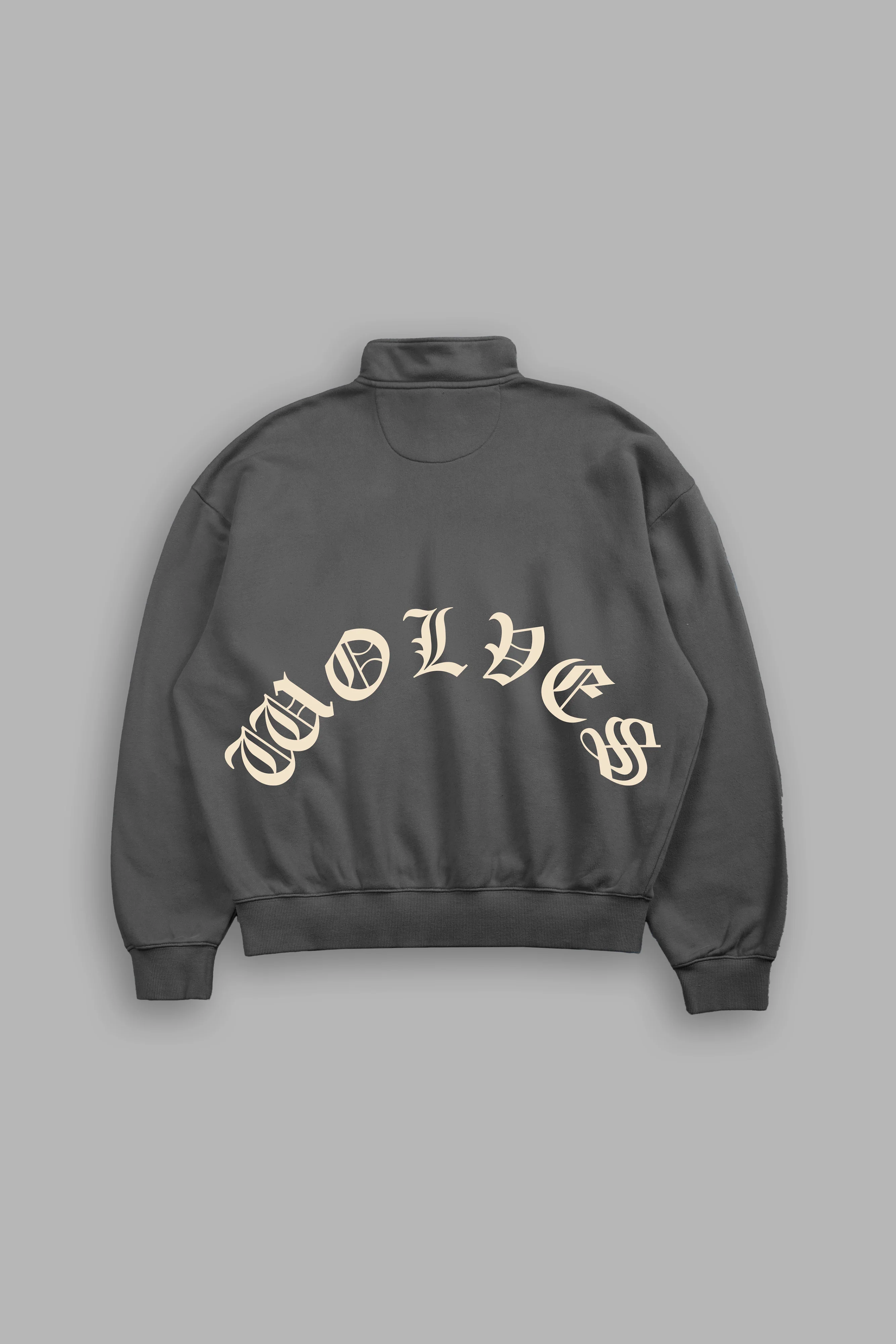 La Wolves V2 Duke 1/4 Zip Mock Neck in Wolf Gray - Image 2