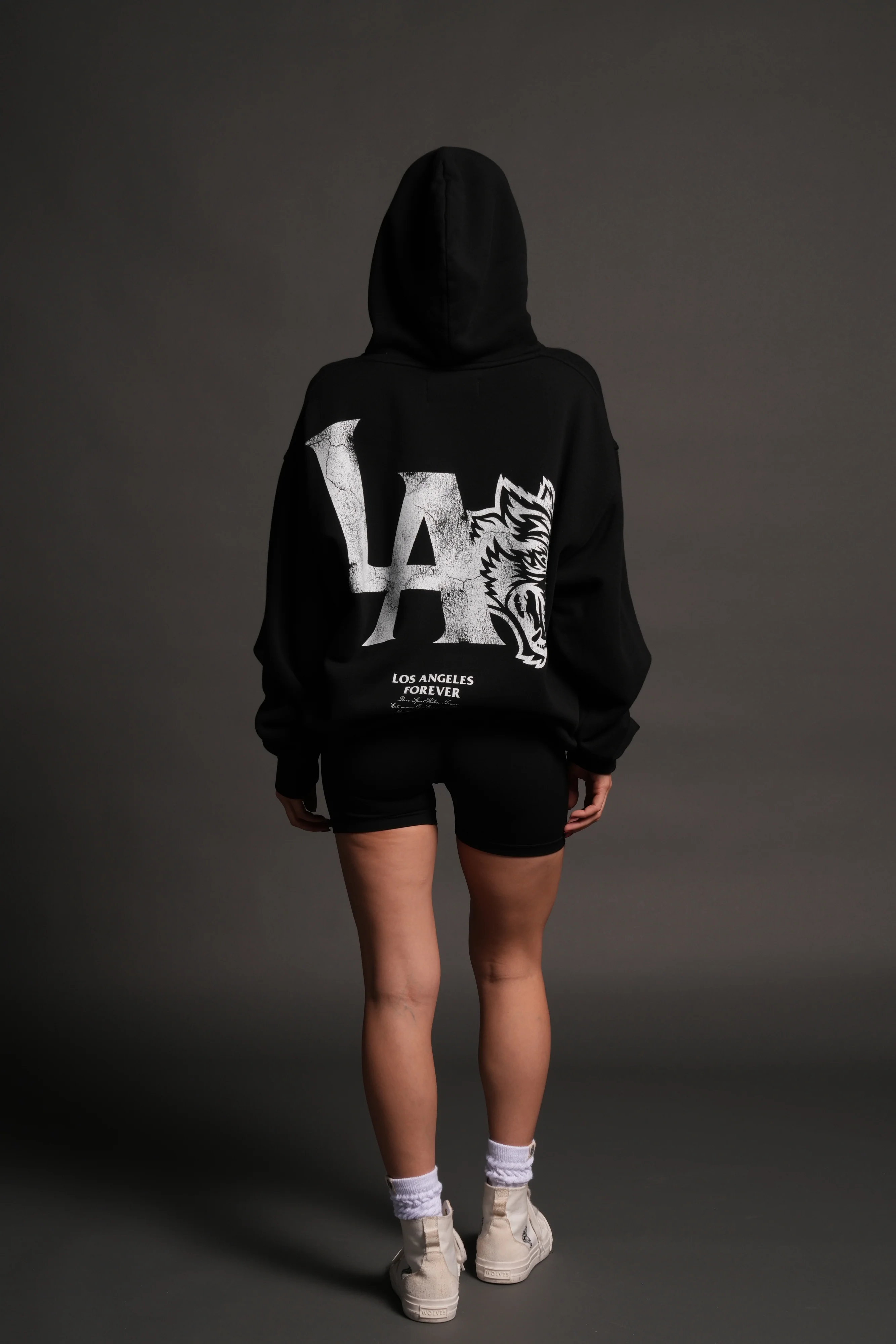 La Wolves V2 Pierce Hoodie in Black - Image 12