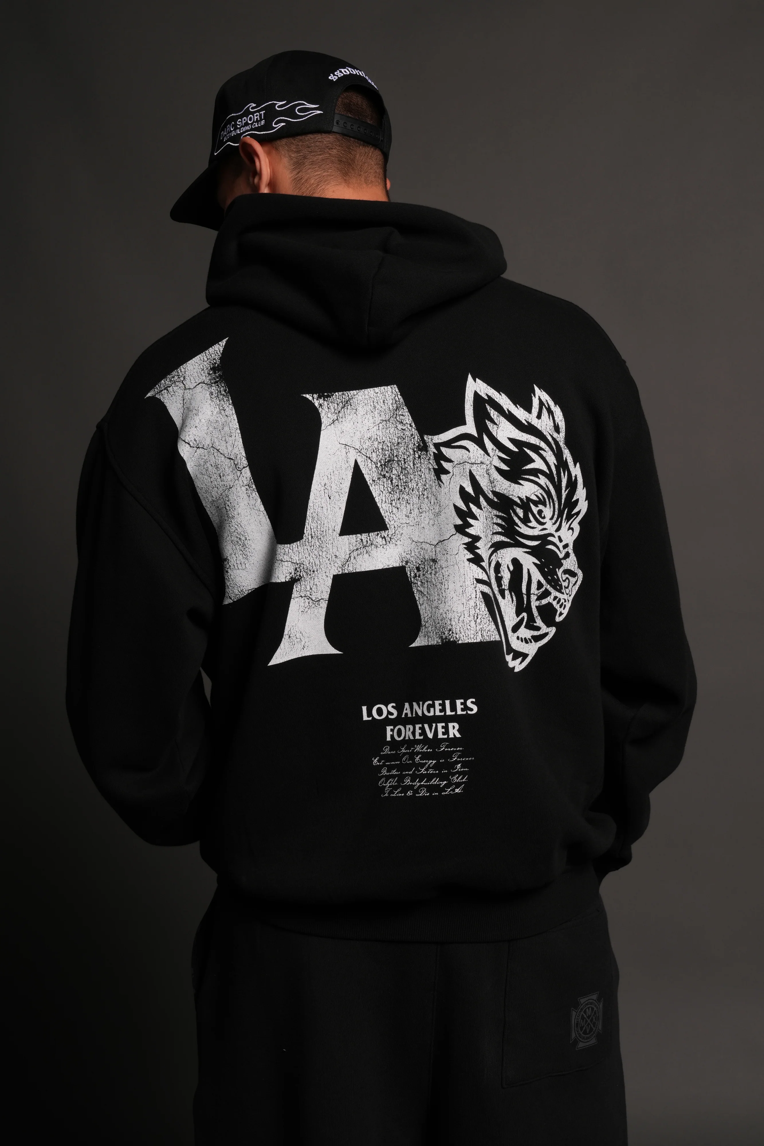 La Wolves V2 Pierce Hoodie in Black - Image 4
