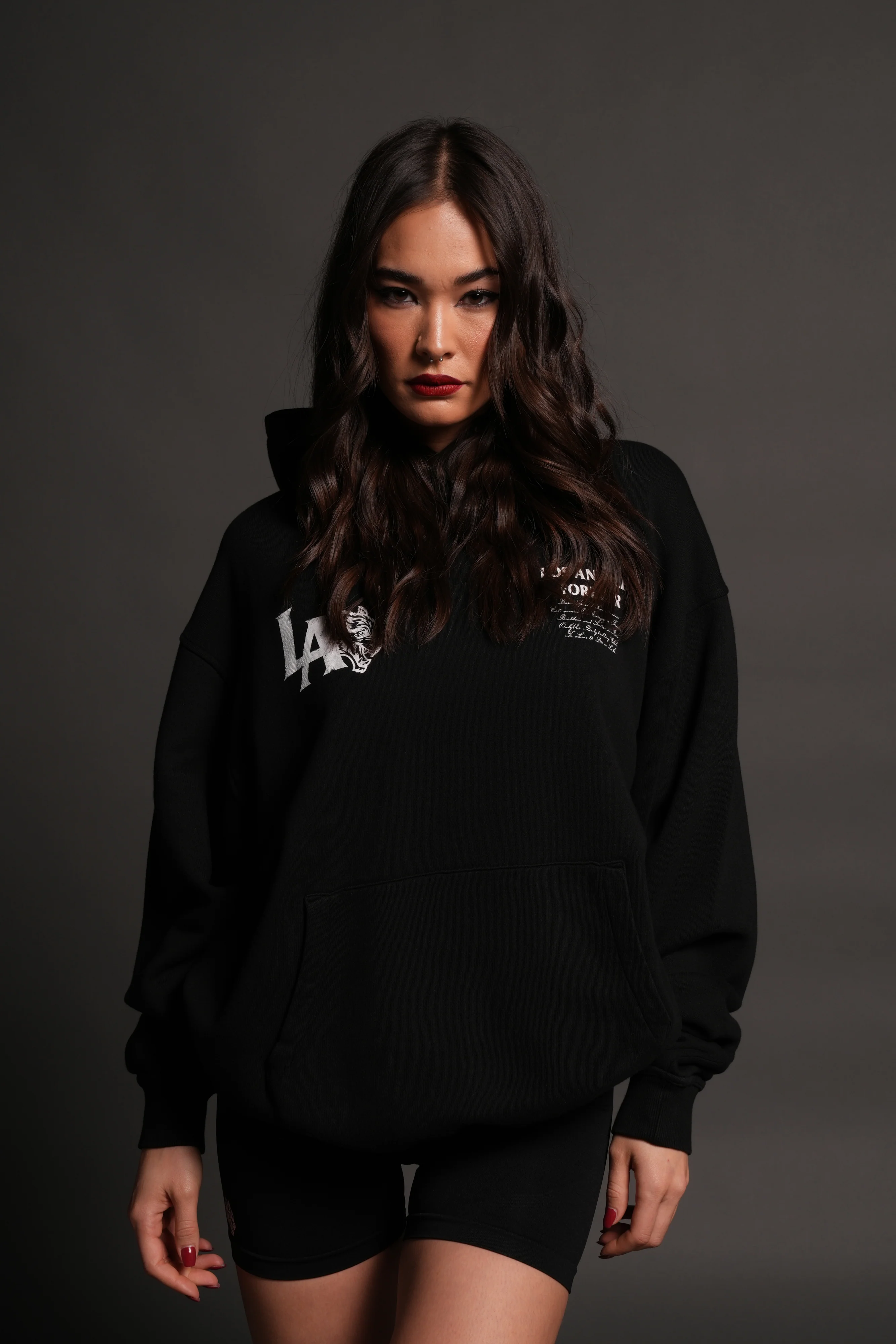 La Wolves V2 Pierce Hoodie in Black - Image 9