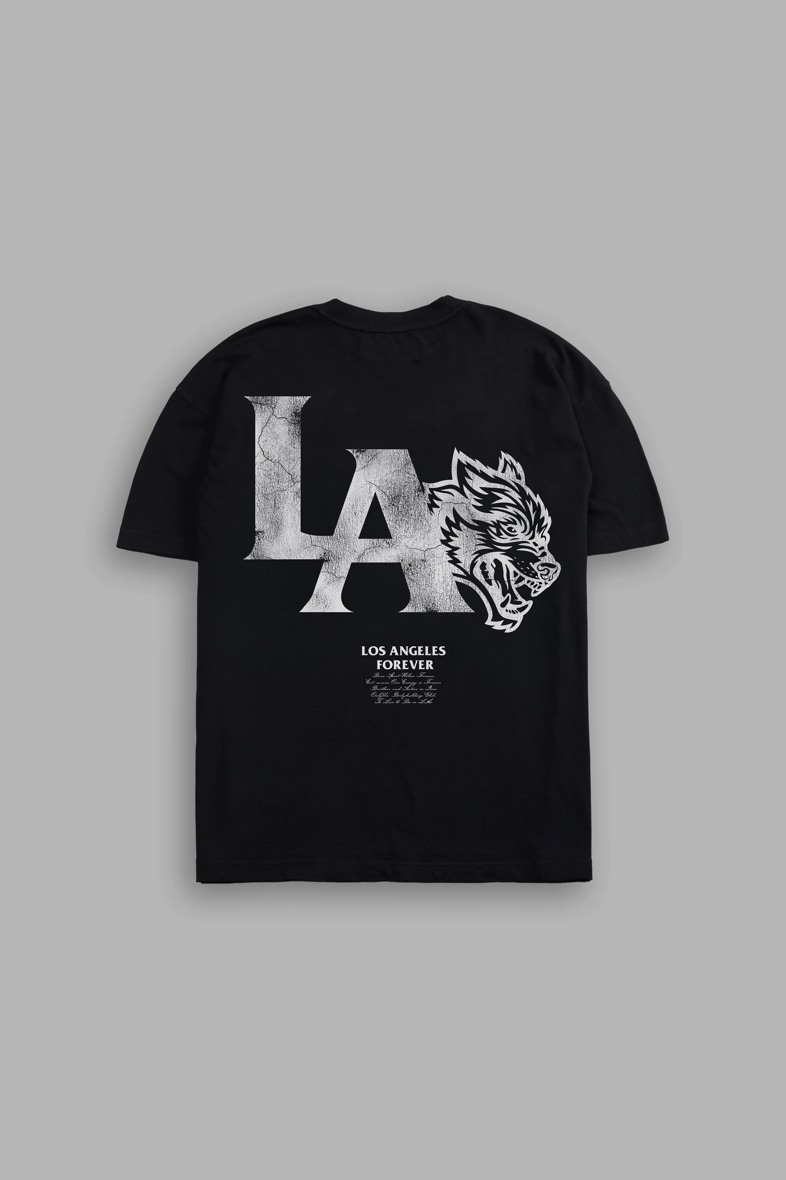 La Wolves V2 Premium Oversized Tee in Black