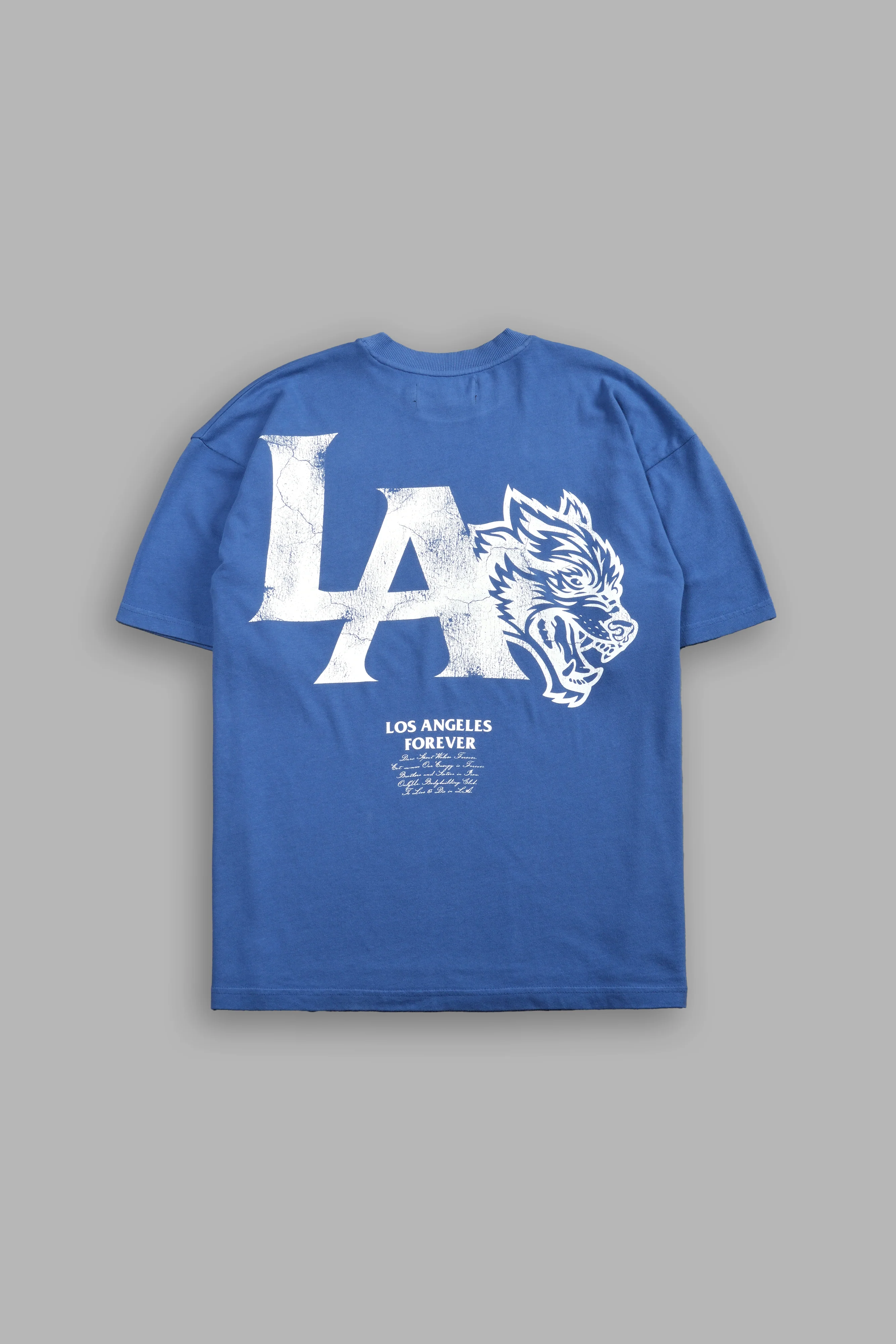 La Wolves V2 Premium Oversized Tee in La Blue