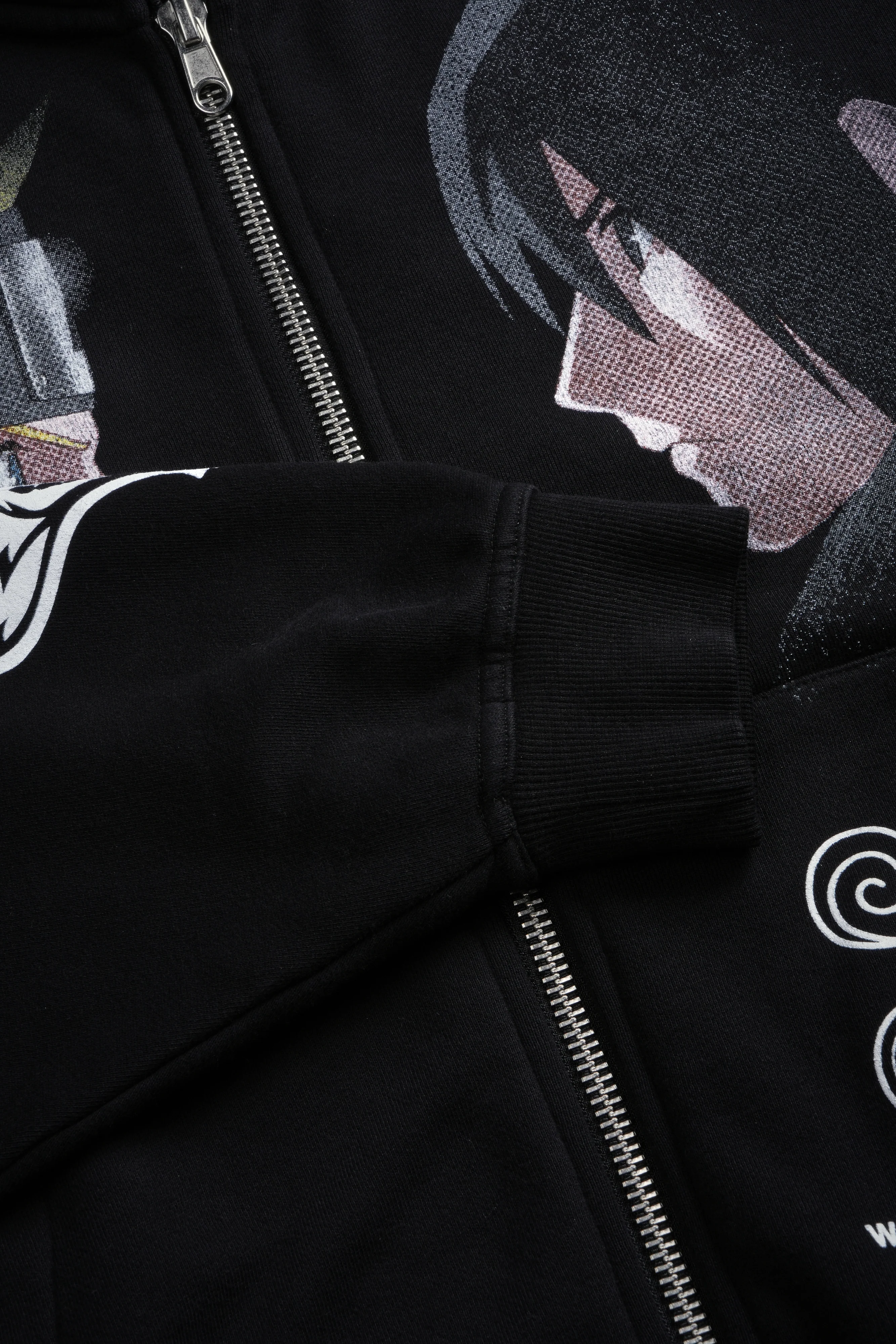 Last Battle Vex Double Zip Hoodie in Black - Image 14