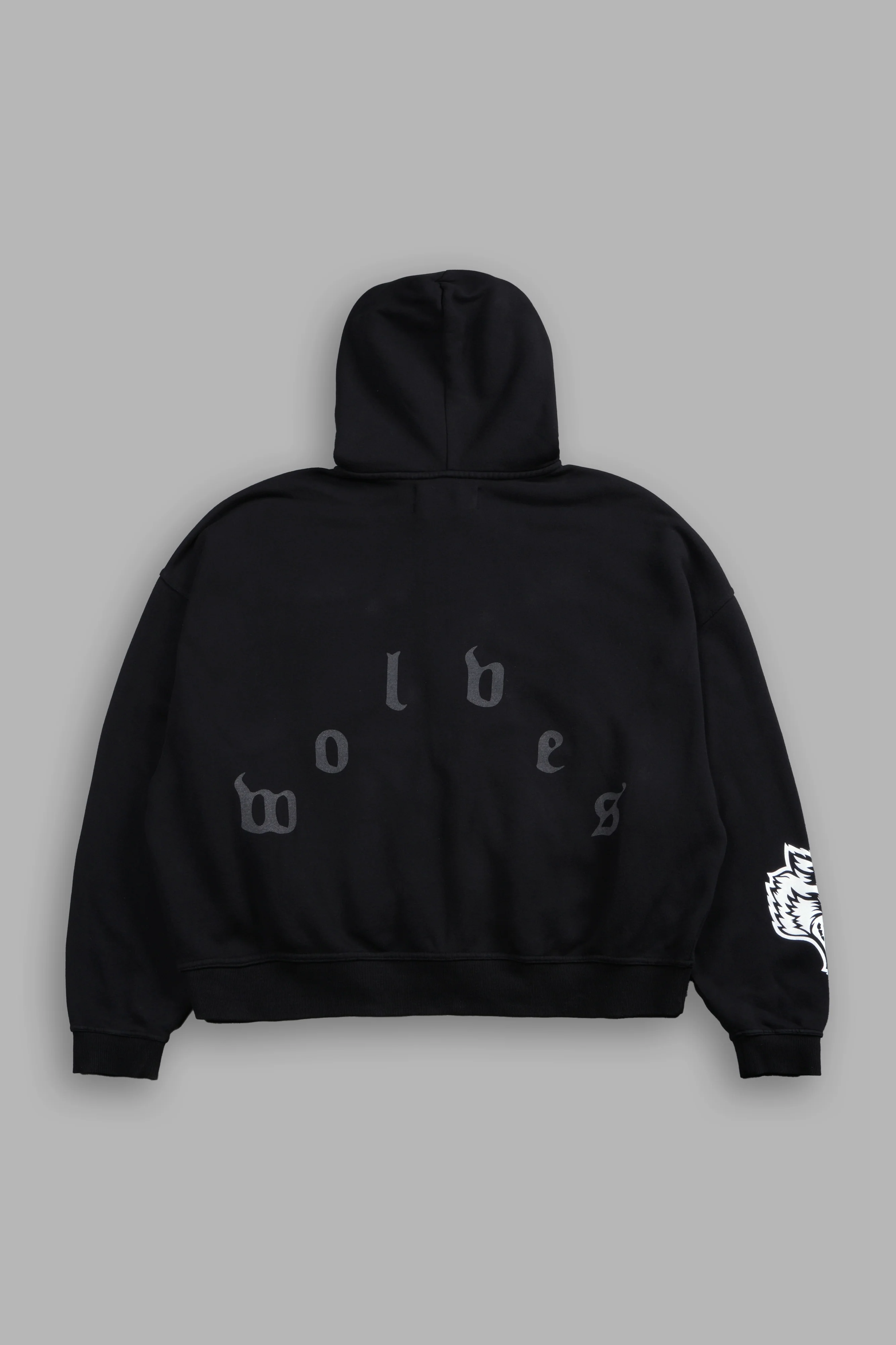 Last Battle Vex Double Zip Hoodie in Black - Image 2