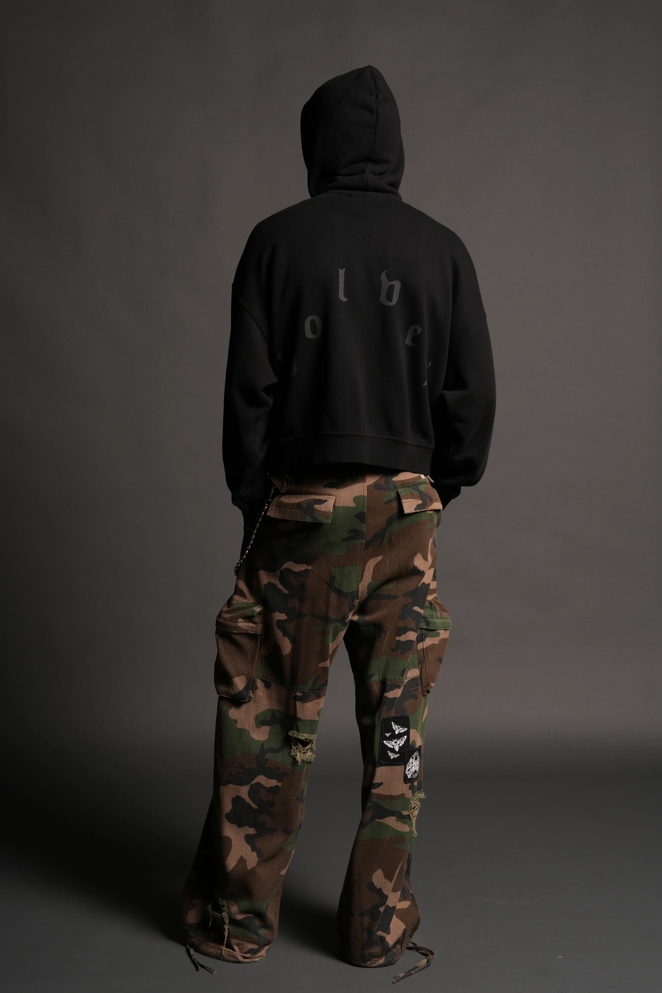 Last Battle Vex Double Zip Hoodie in Black - Image 7