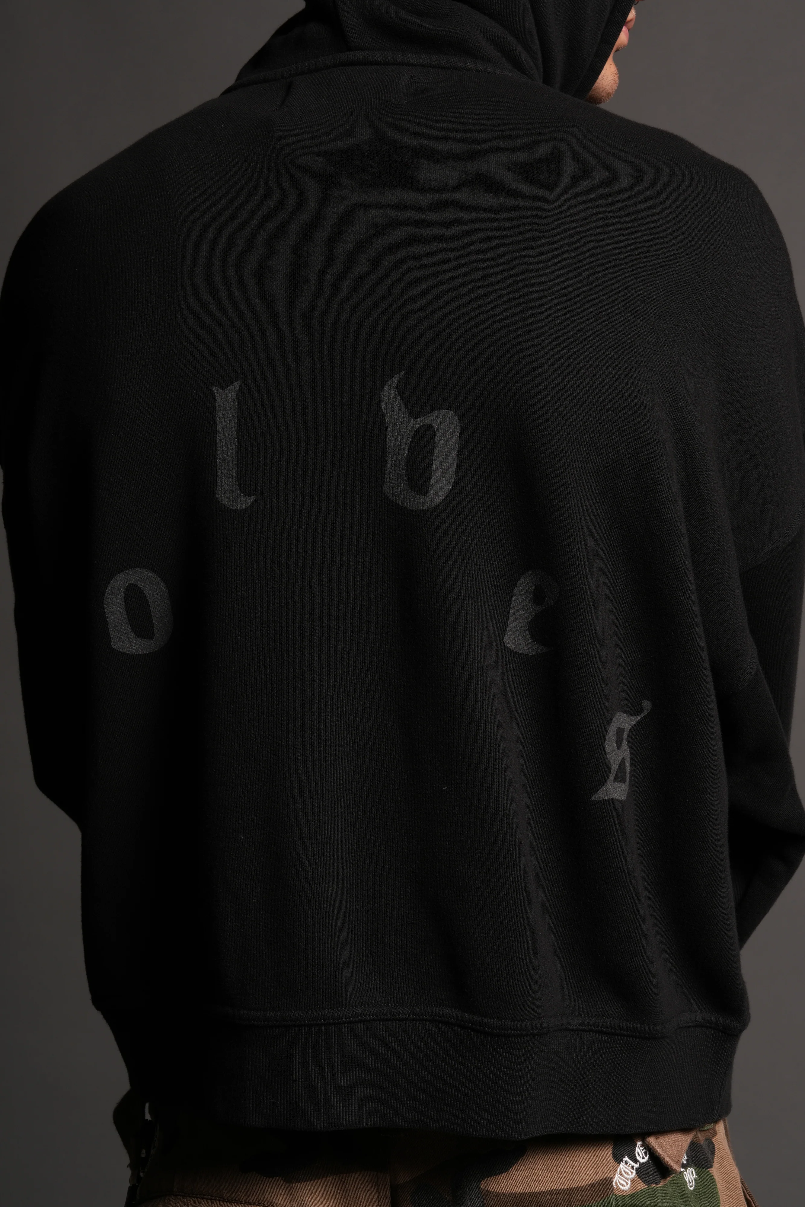 Last Battle Vex Double Zip Hoodie in Black - Image 9