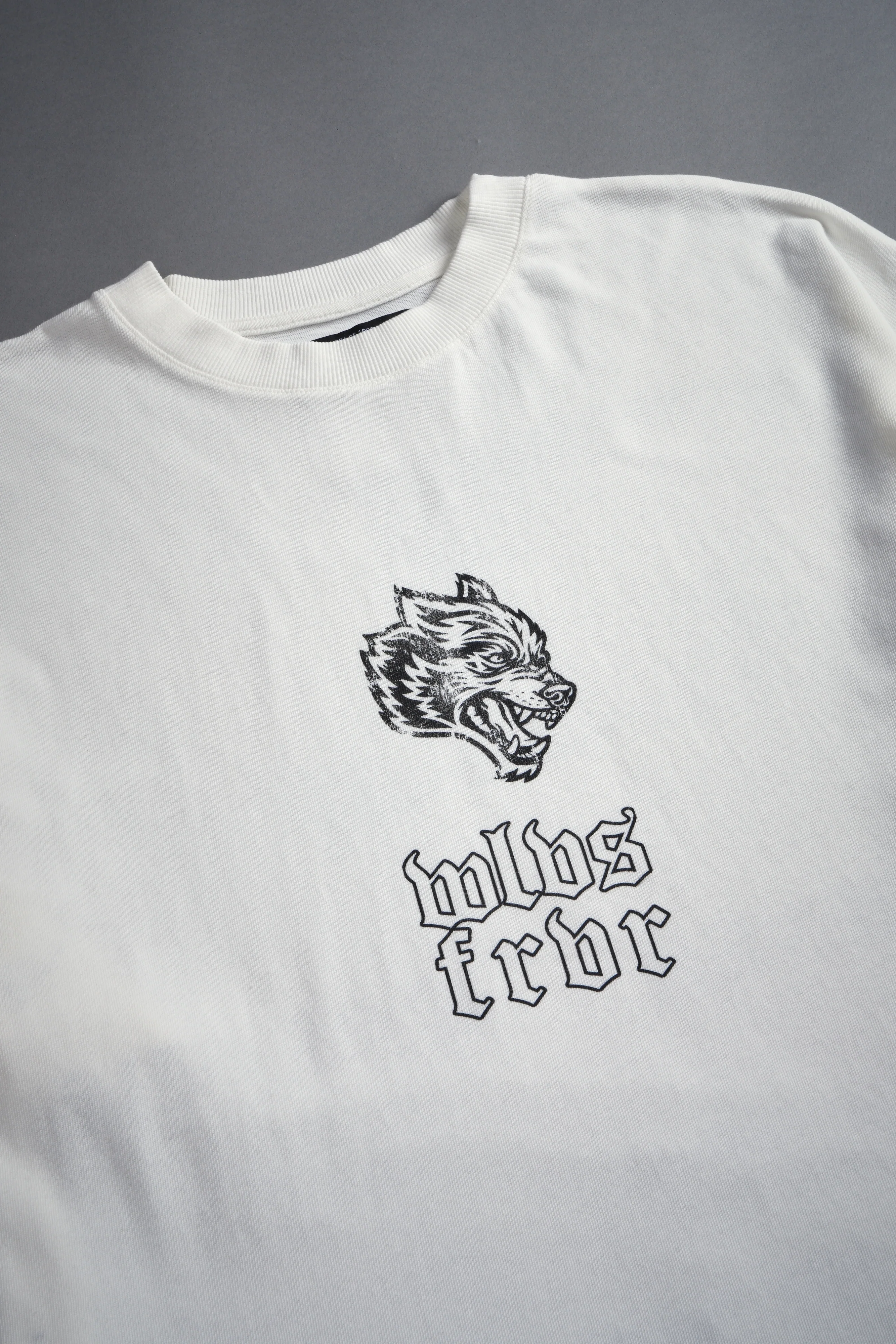 Last Breath "Premium" Oversized Tee in Cream - Image 3