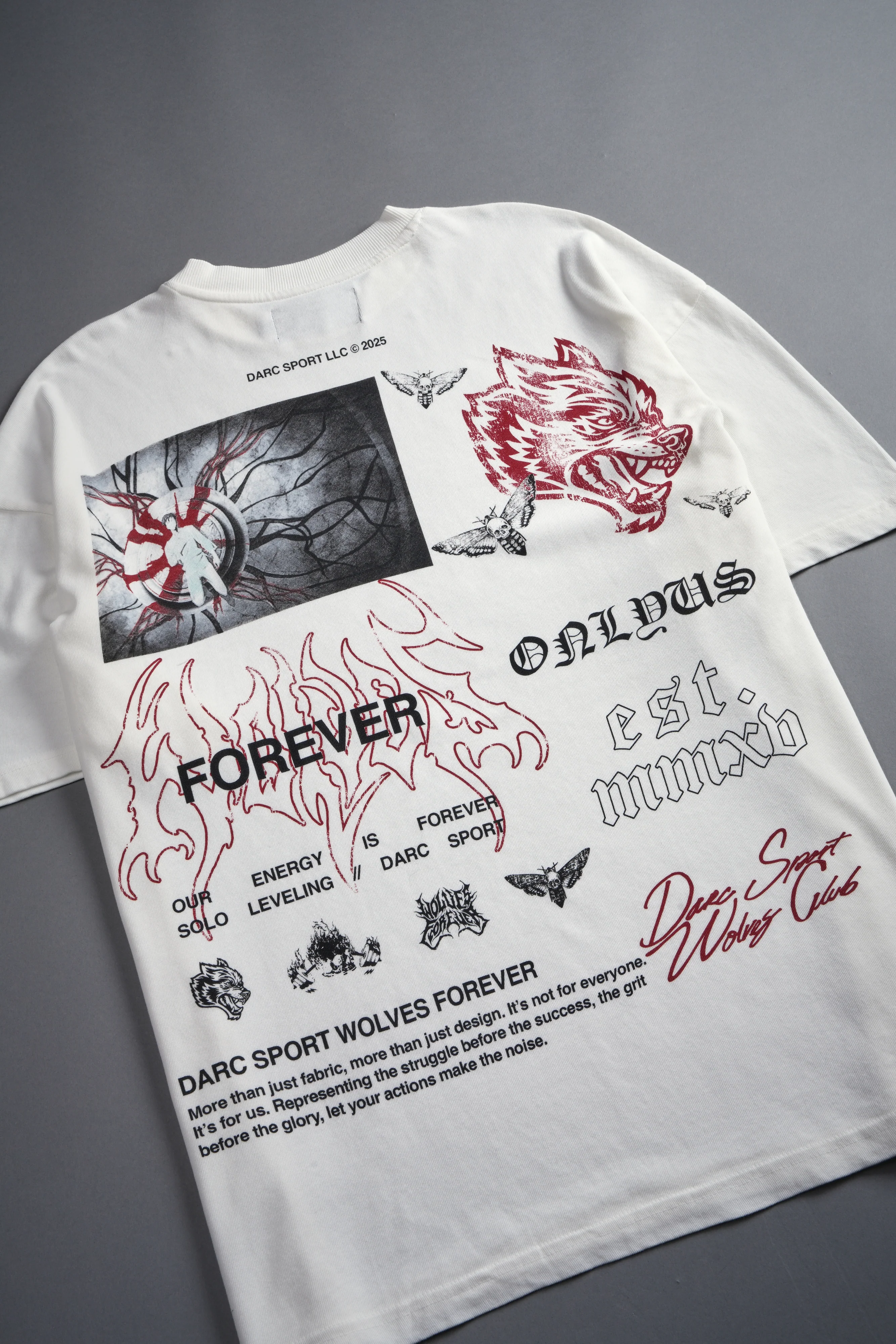 Last Breath "Premium" Oversized Tee in Cream - Image 4
