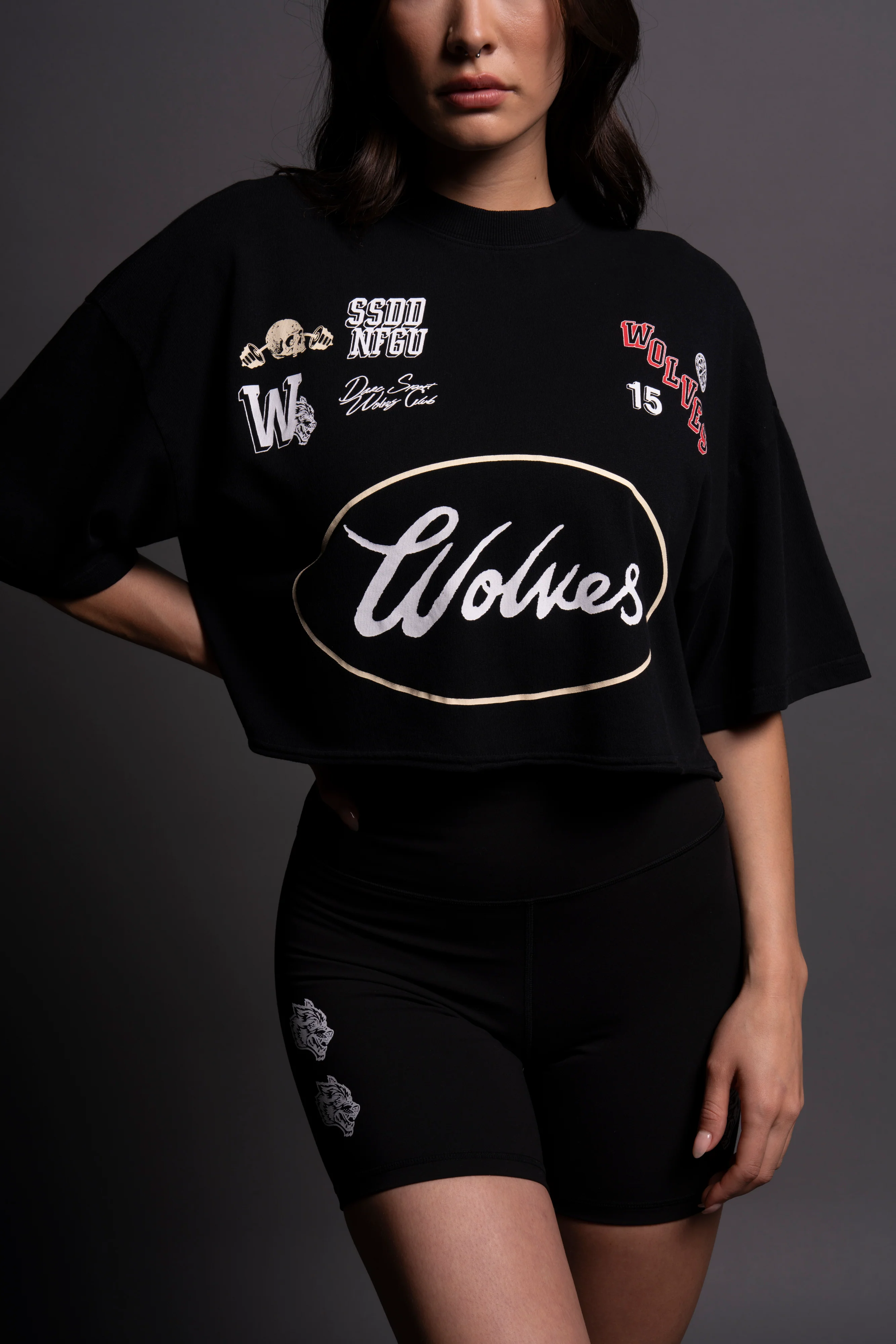 Live Fast V2 "Premium" Oversized (Cropped) Tee in Black - Image 7