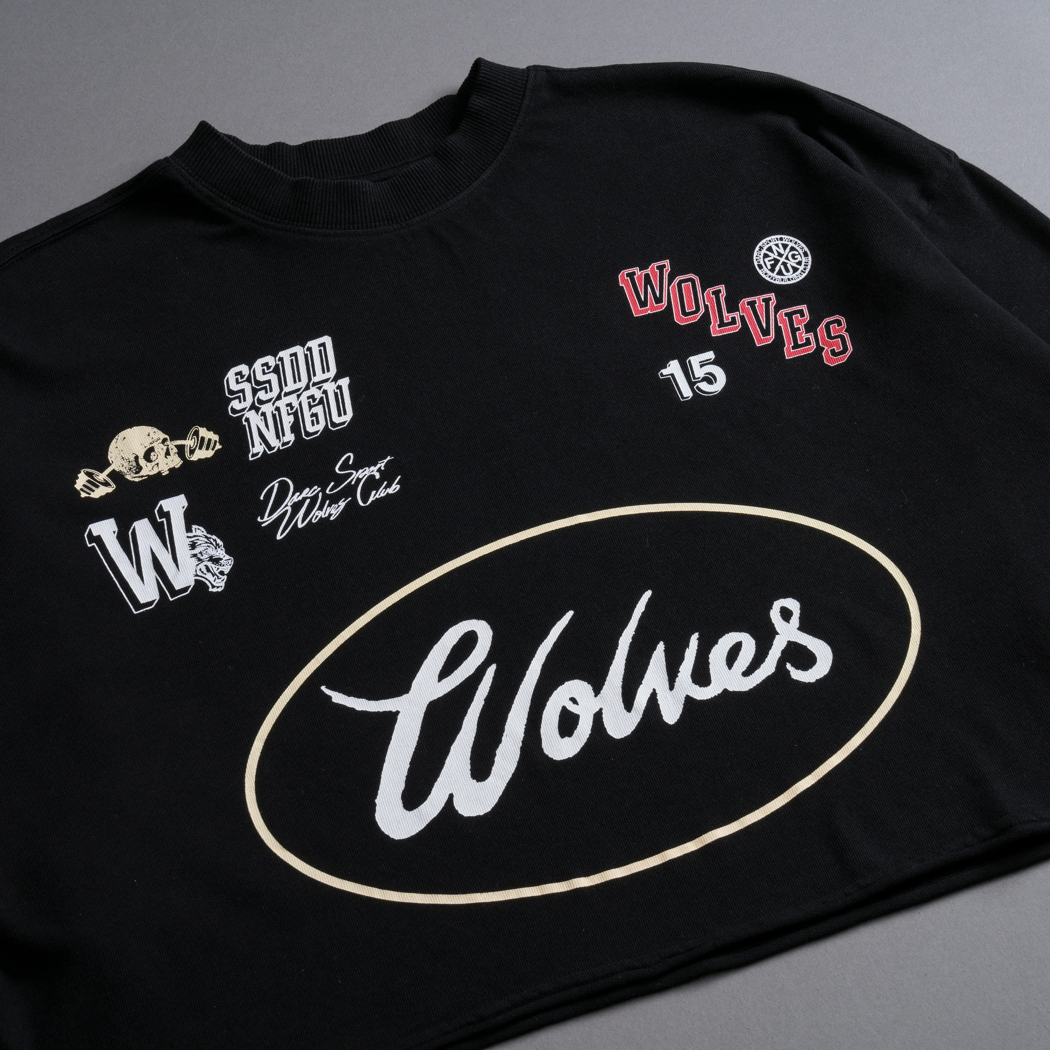 Live Fast V2 "Premium" Oversized (Cropped) Tee in Black - Image 8
