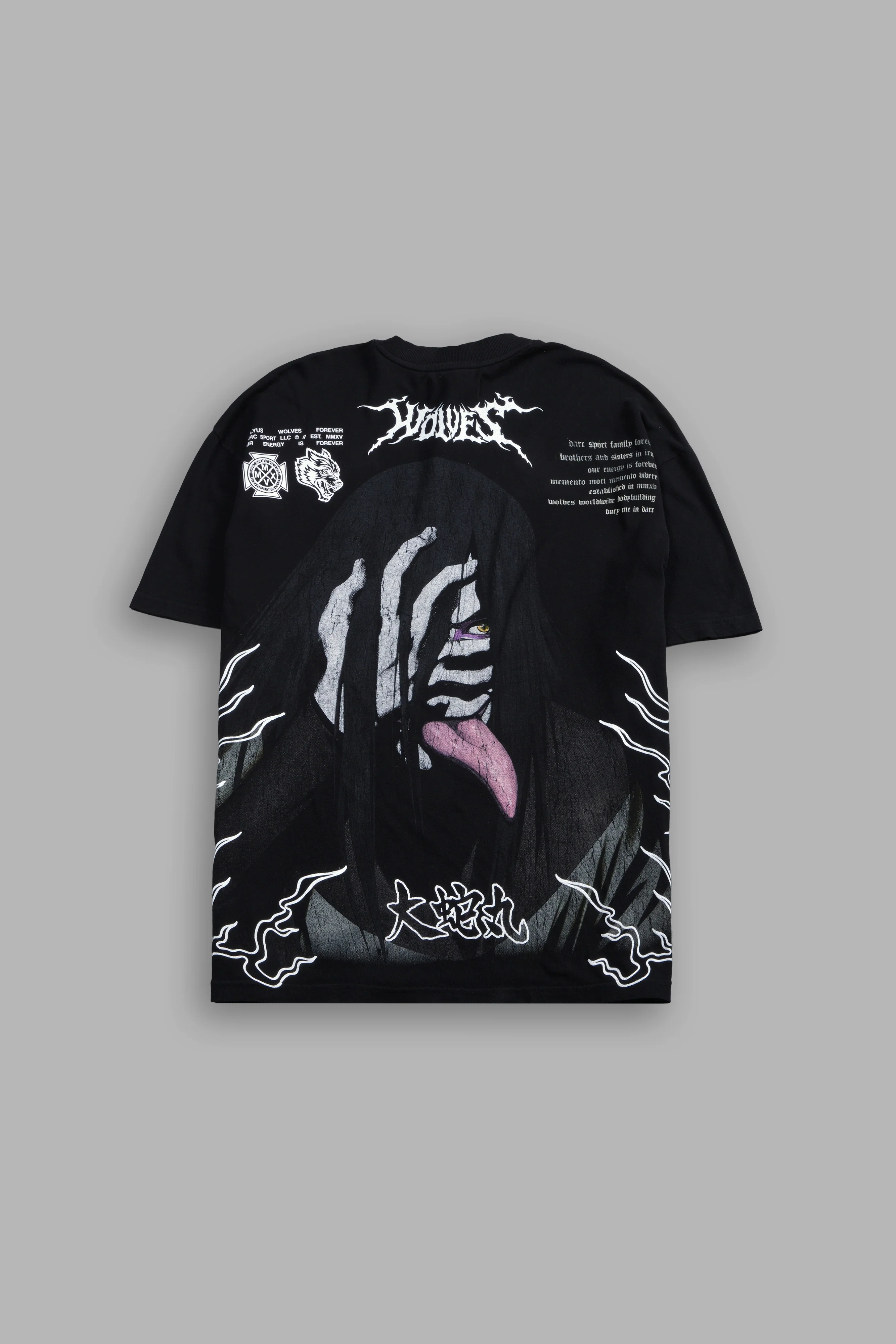 Live Forever Premium Oversized Tee in Black
