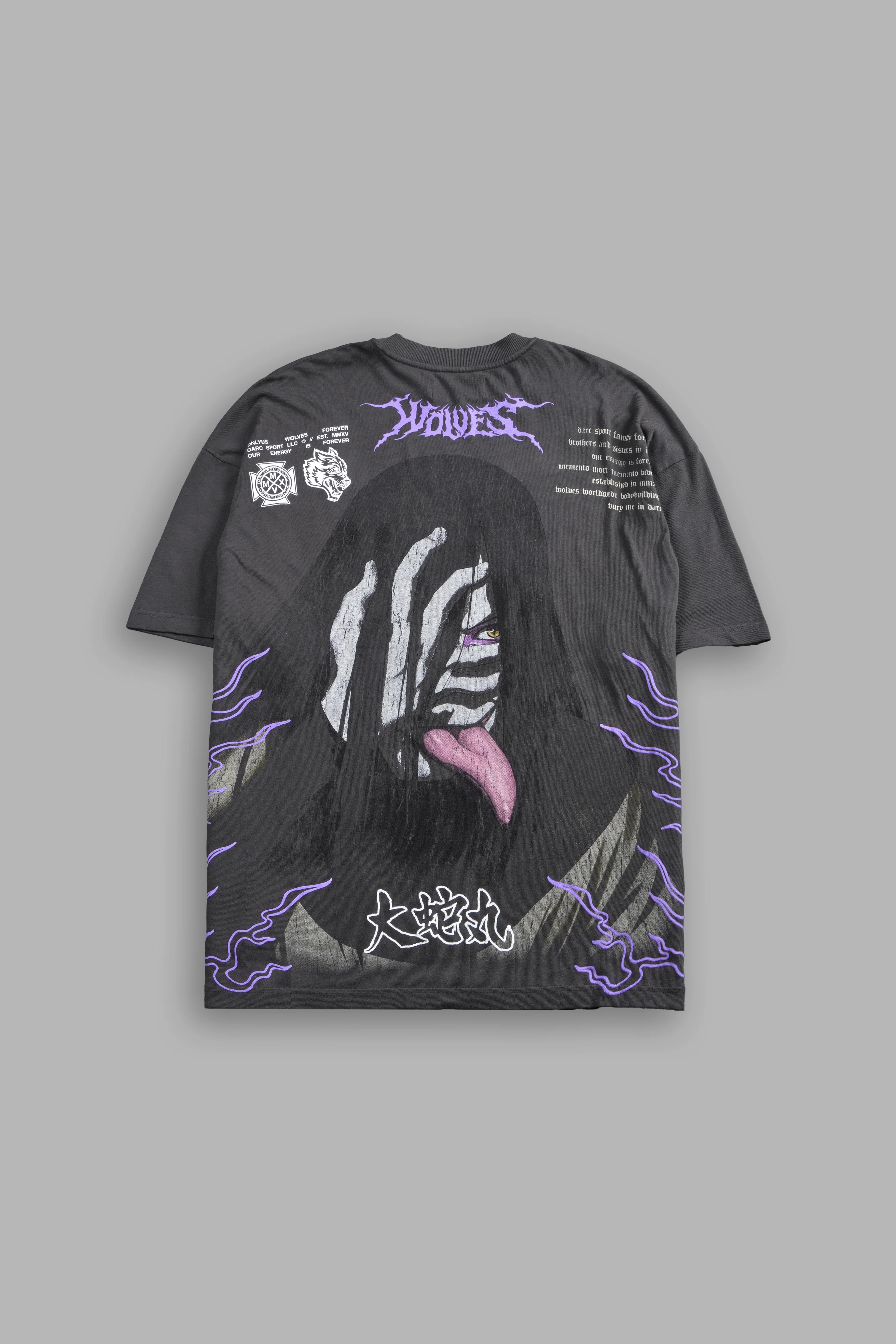 Live Forever Premium Oversized Tee in Wolf Gray