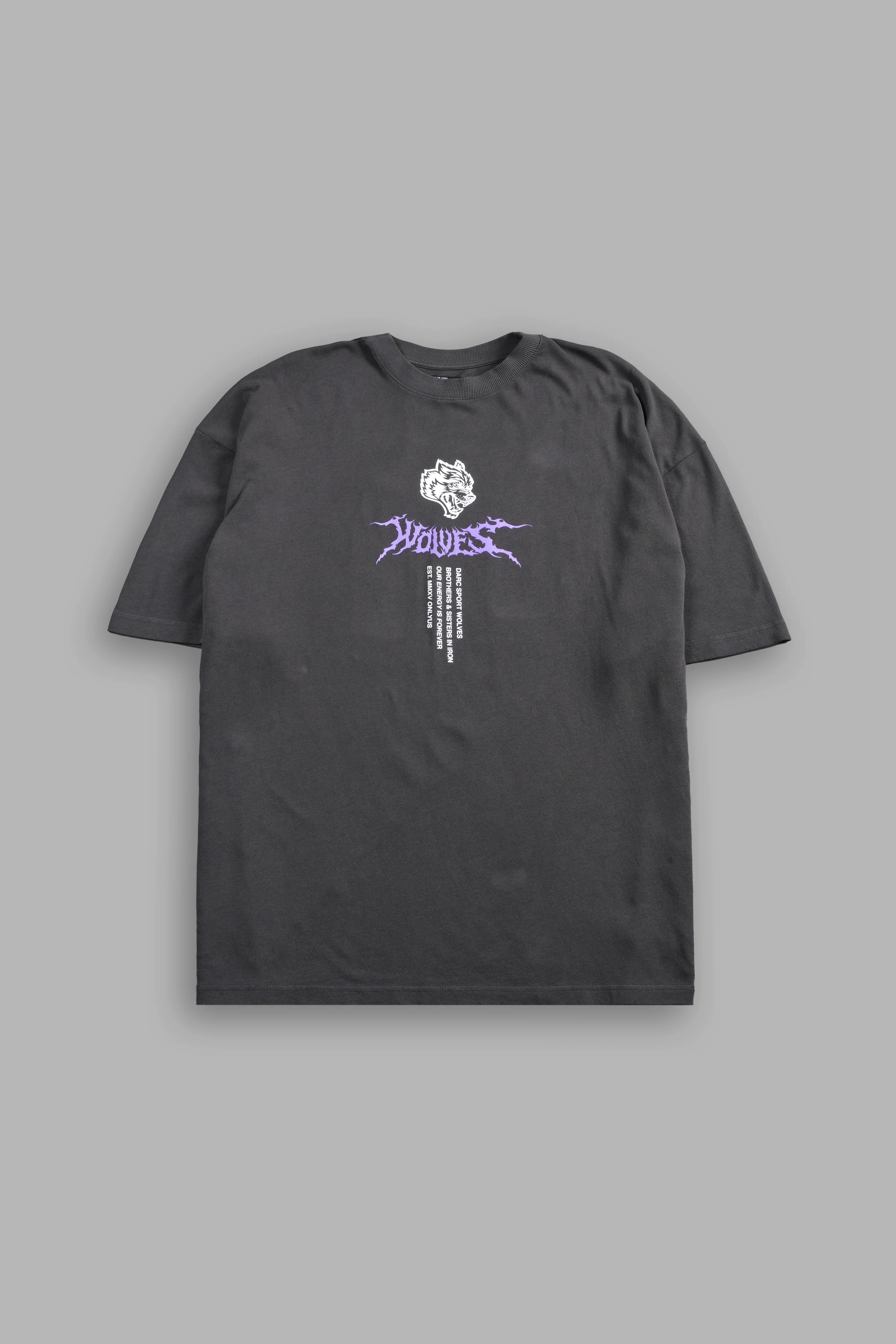Live Forever Premium Oversized Tee in Wolf Gray - Image 2