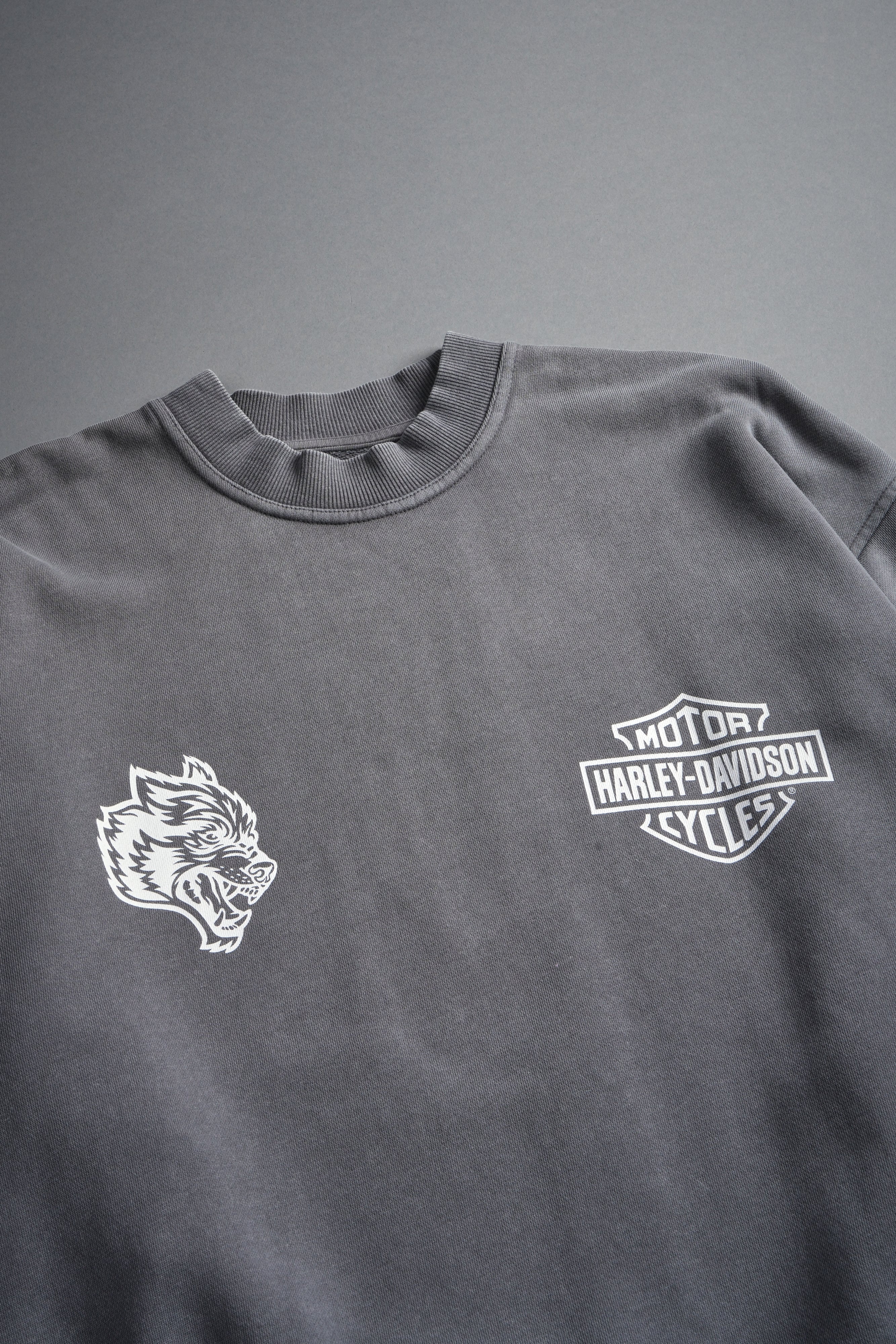 Live Free H-D London Crewneck in Slate Gray - Image 8