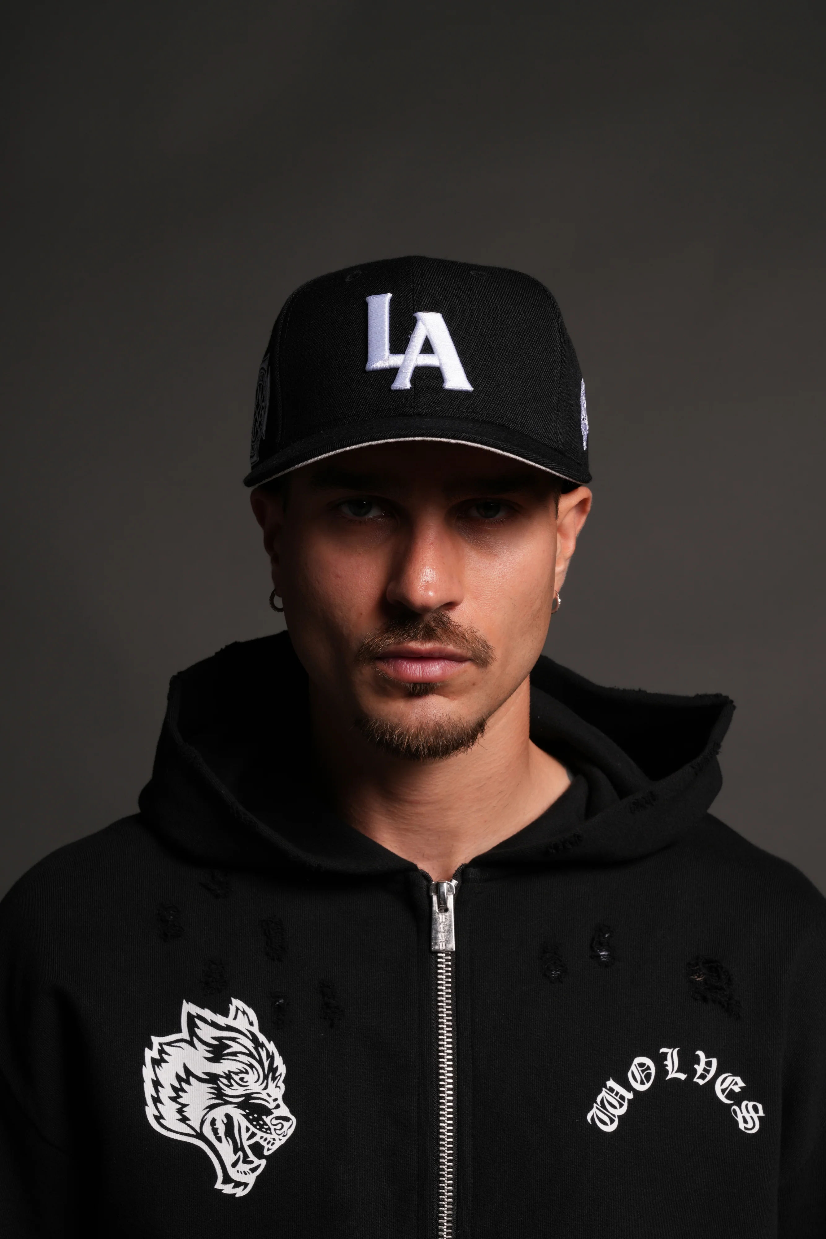 Los Angeles Forever Fitted Cap in Black - Image 4